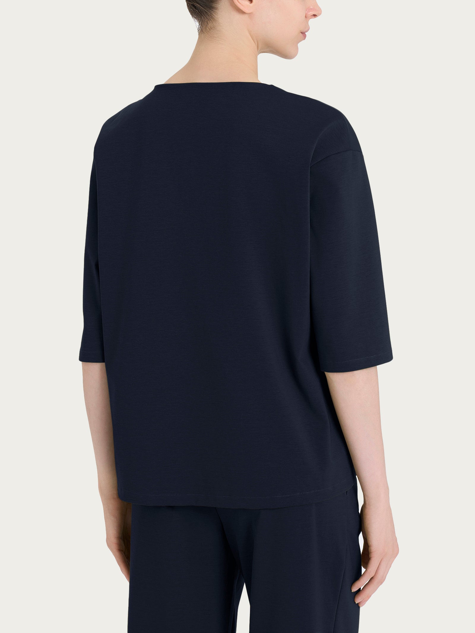 Ragno Compact Light Girocollo maglia bleu manica 3/4
