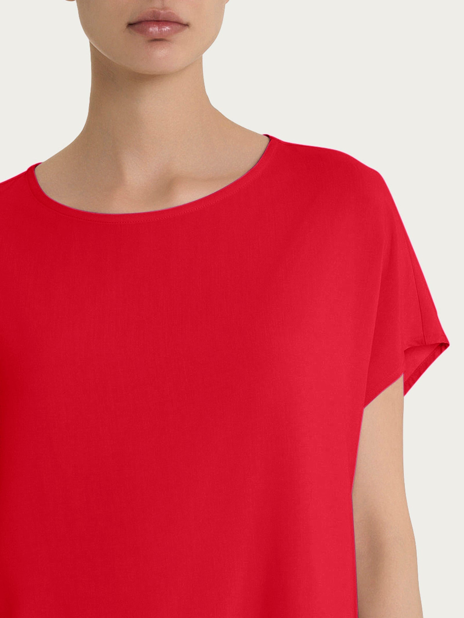 Ragno Chemise Blusa Kimono EcoSeta Salsa viscosa