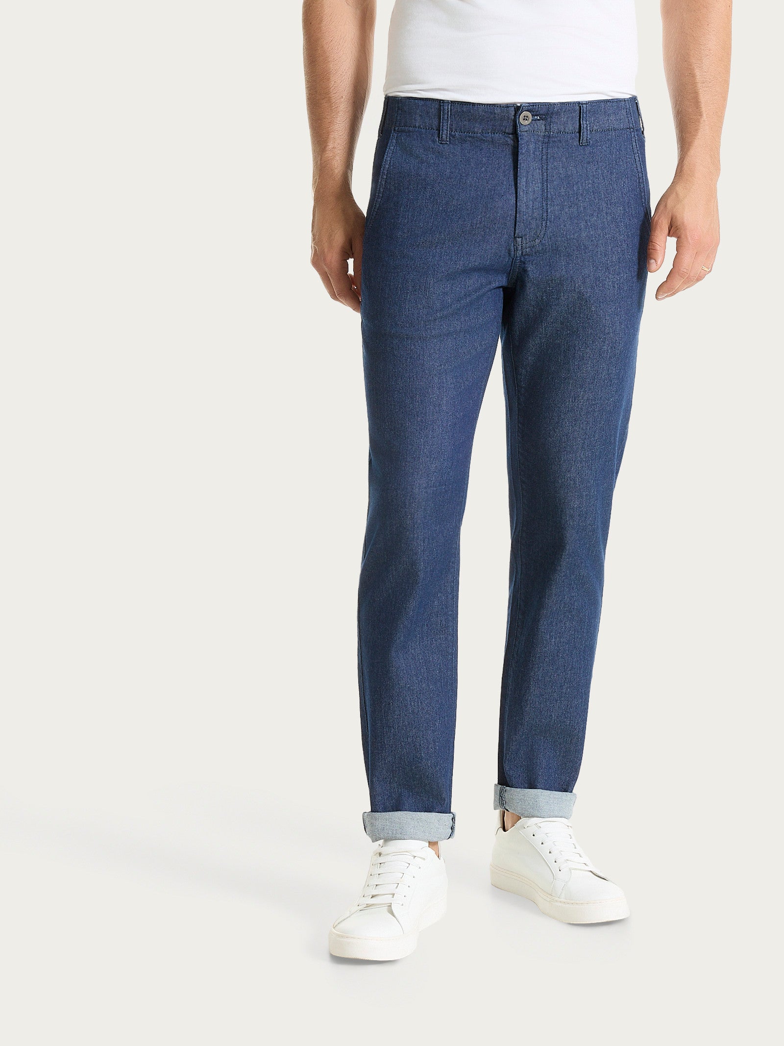 Ragno Jeans Chino Light Denim pantaloni uomo Indigo elasticizzato