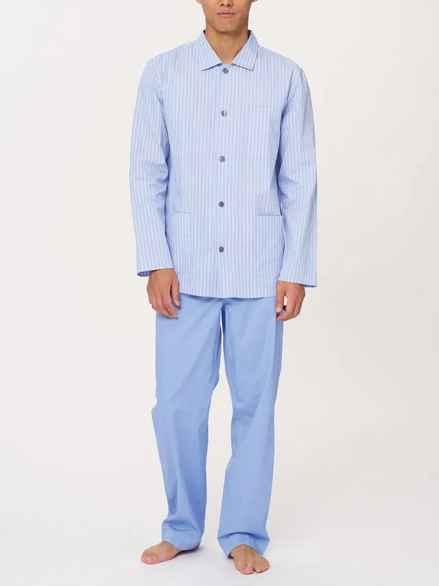 Ragno Pigiama Aperto Uomo Cotone Fant. Lavender Lustre