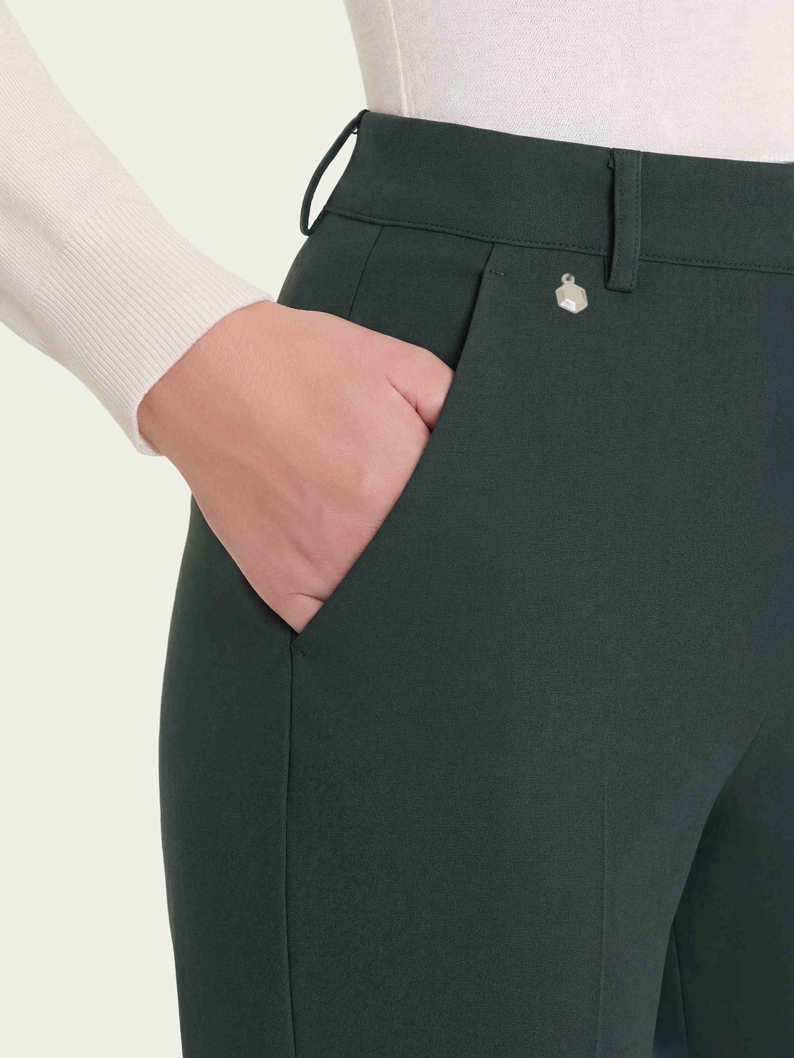 Ragno Compact Pantalone flare lungo Urban Chic con tasche