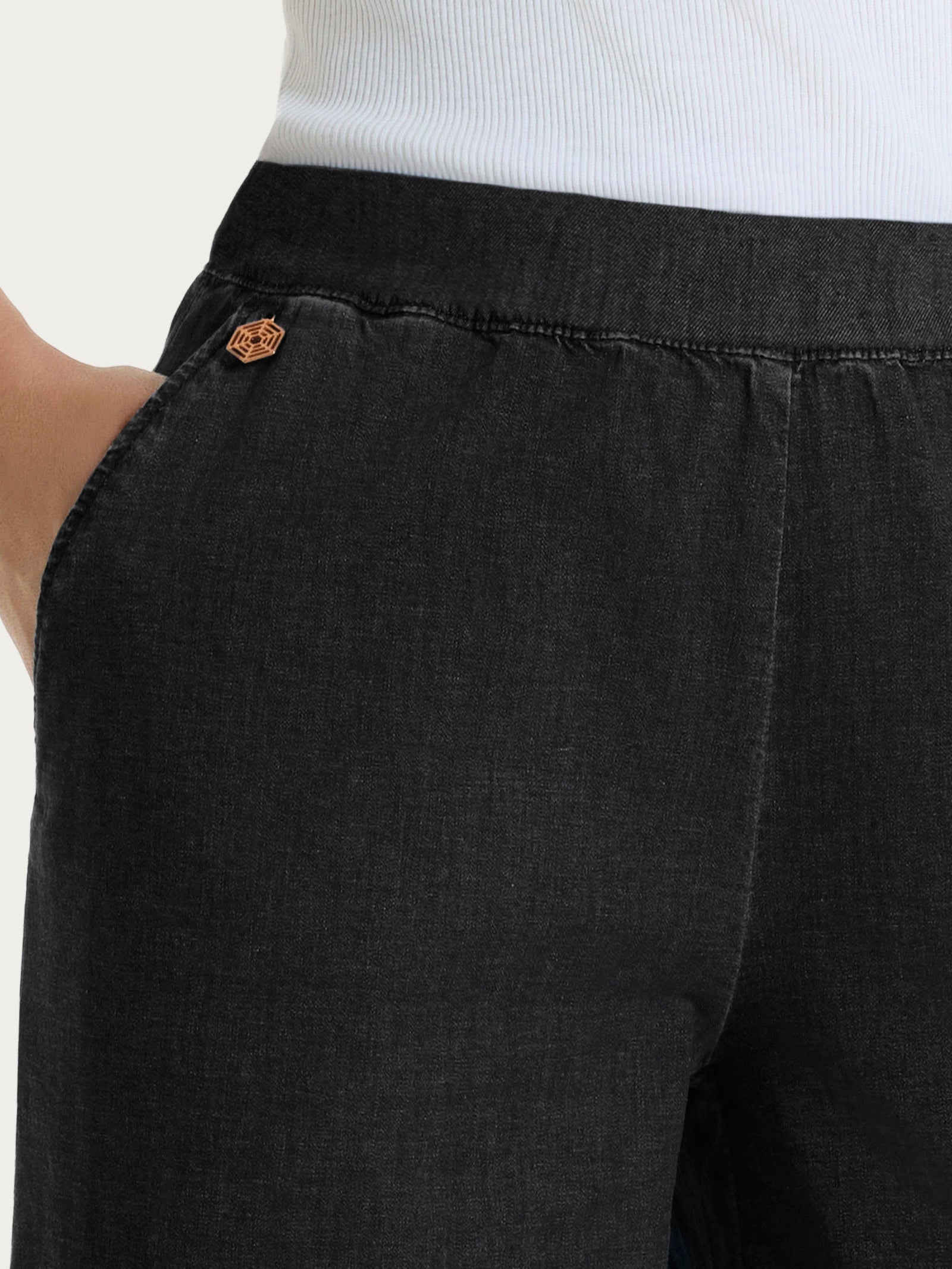 Ragno Super Light Denim jeans ampio gray black