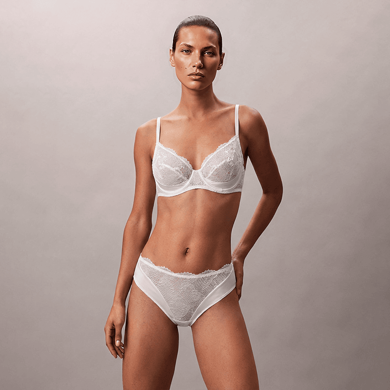 Maria Grazia Severi Serene completo intimo bianco pizzo floreale