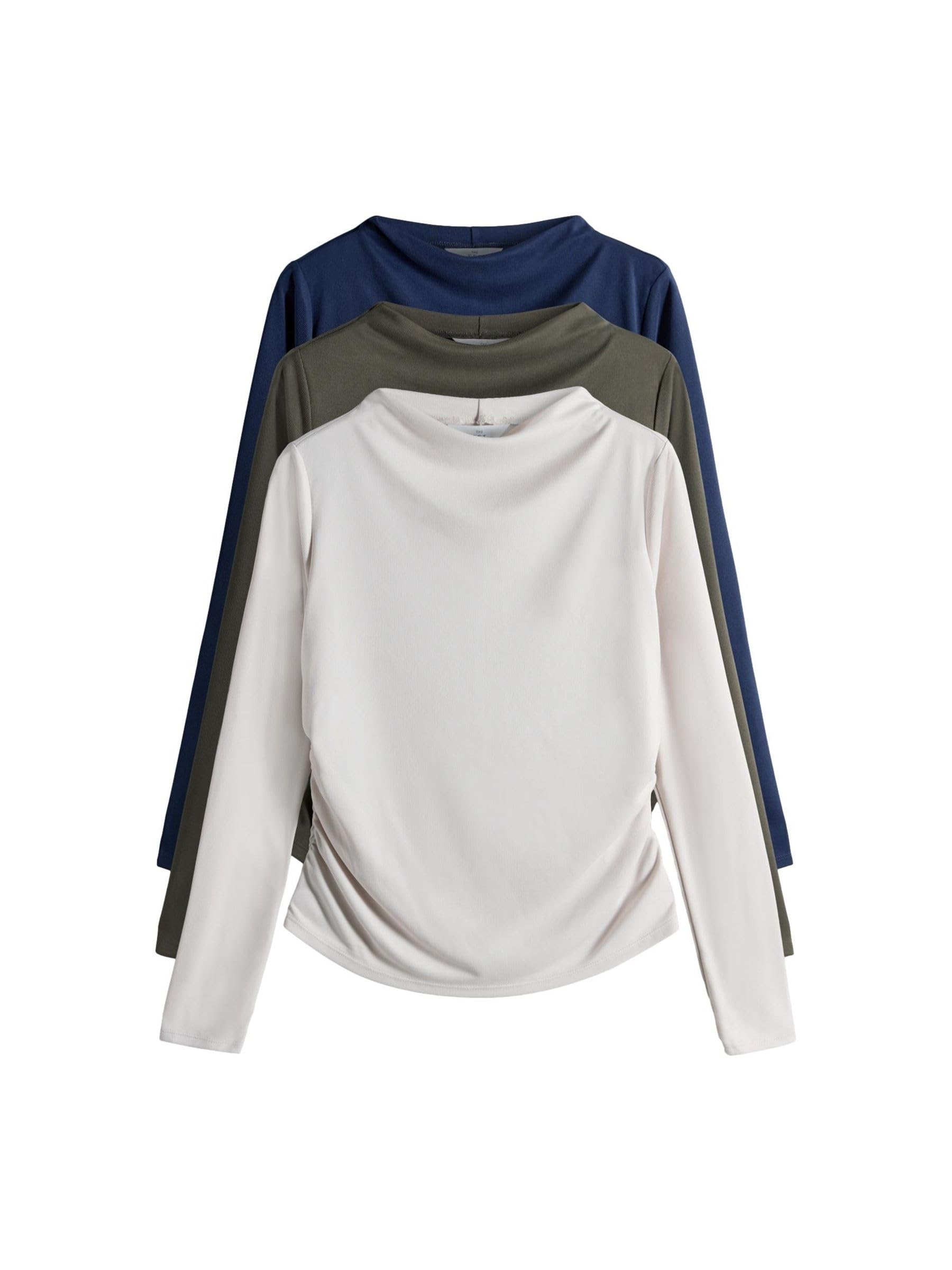 Next The Set Top drappeggiato maniche lunghe 3 pezzi
