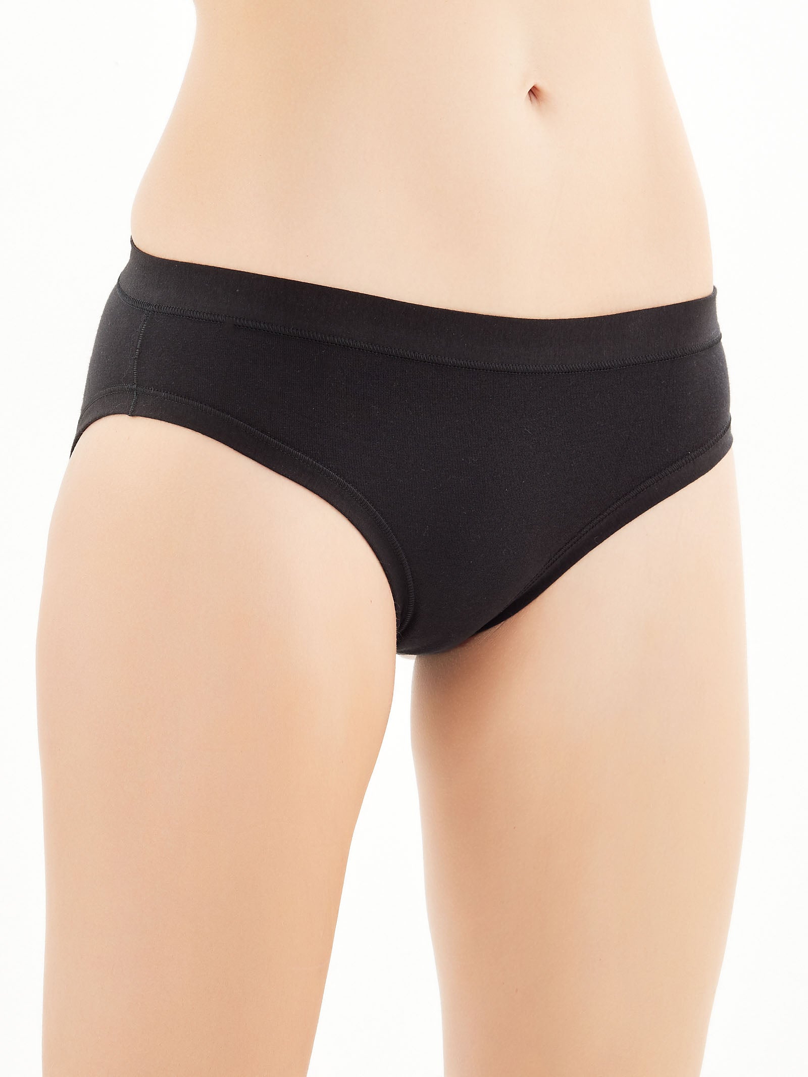 Ragno Comfort slip cotone Nero Bipack 2 pezzi