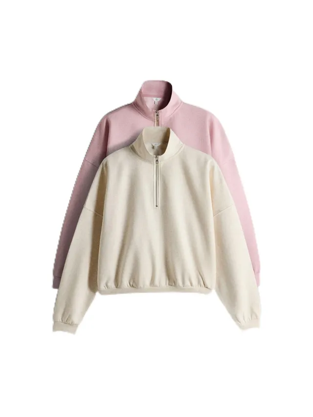 Geo Next The Set felpa collo alto donna 2 pezzi a coste zip