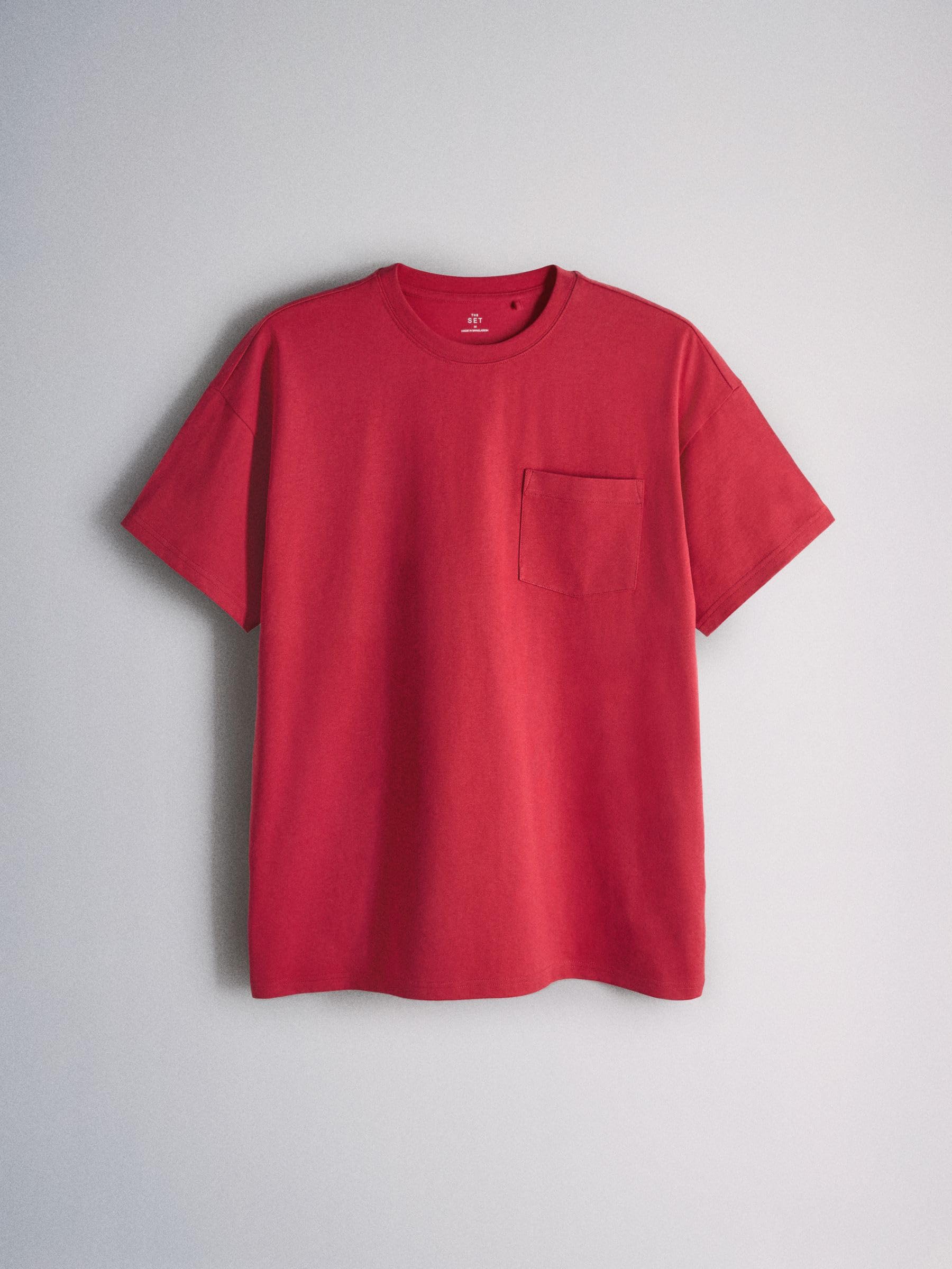 Geo Next The Set T-shirt cotone pesante uomo 4 pezzi con tasca