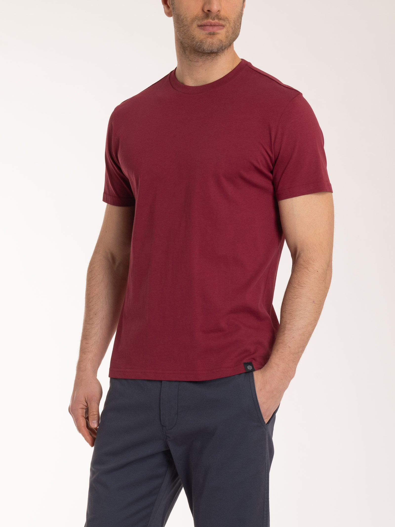 Ragno T-shirt Girocollo Jersey Cotone Tibetan Red uomo