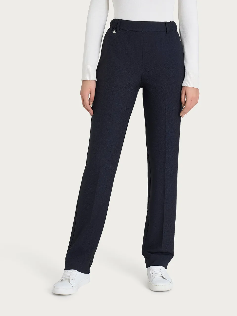 Ragno Compact Pantalone Dritto Tasche Bleu flanella