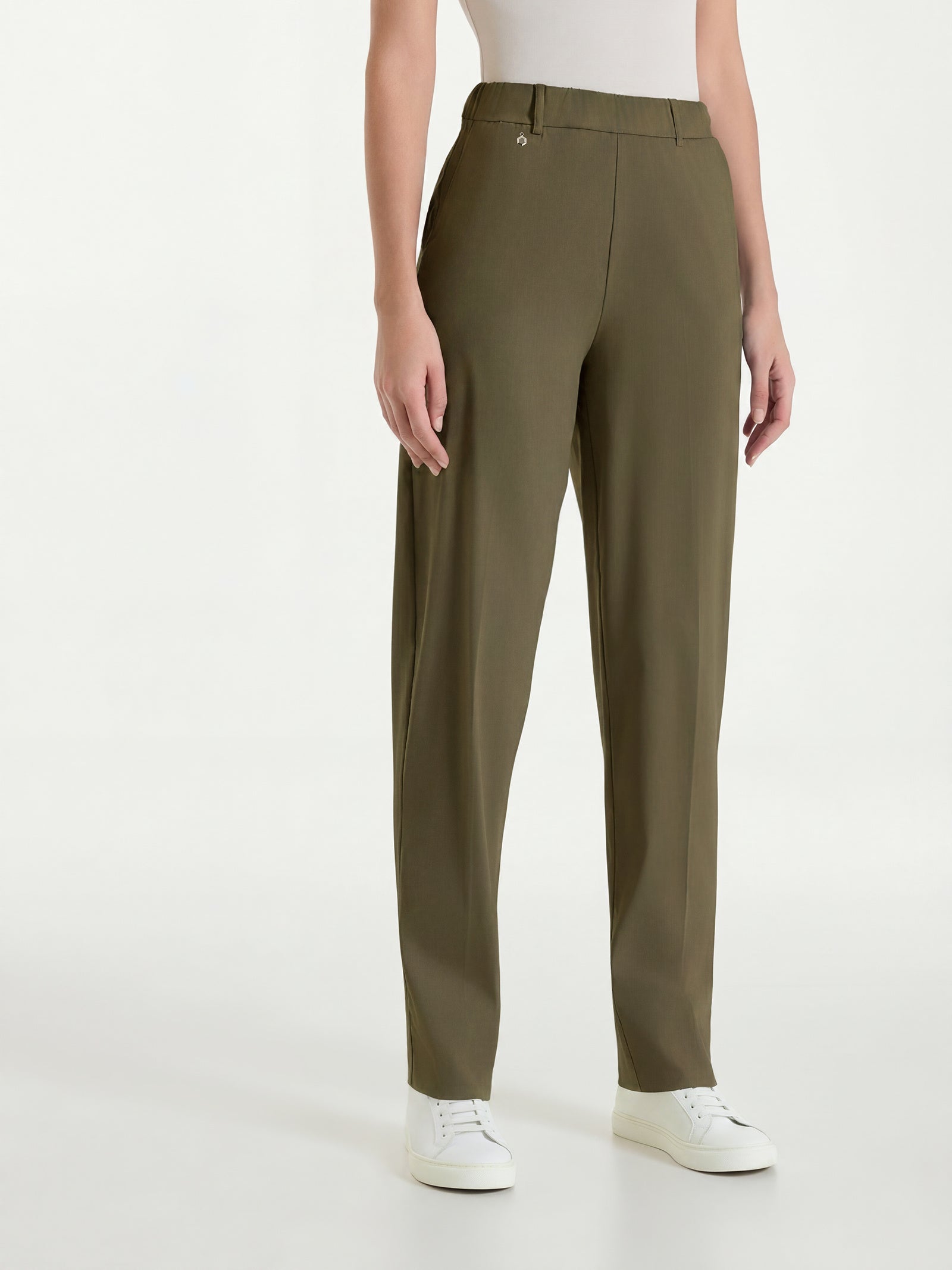 Ragno Super Fresh Pantalone a Carota Dark Olive in Cotone