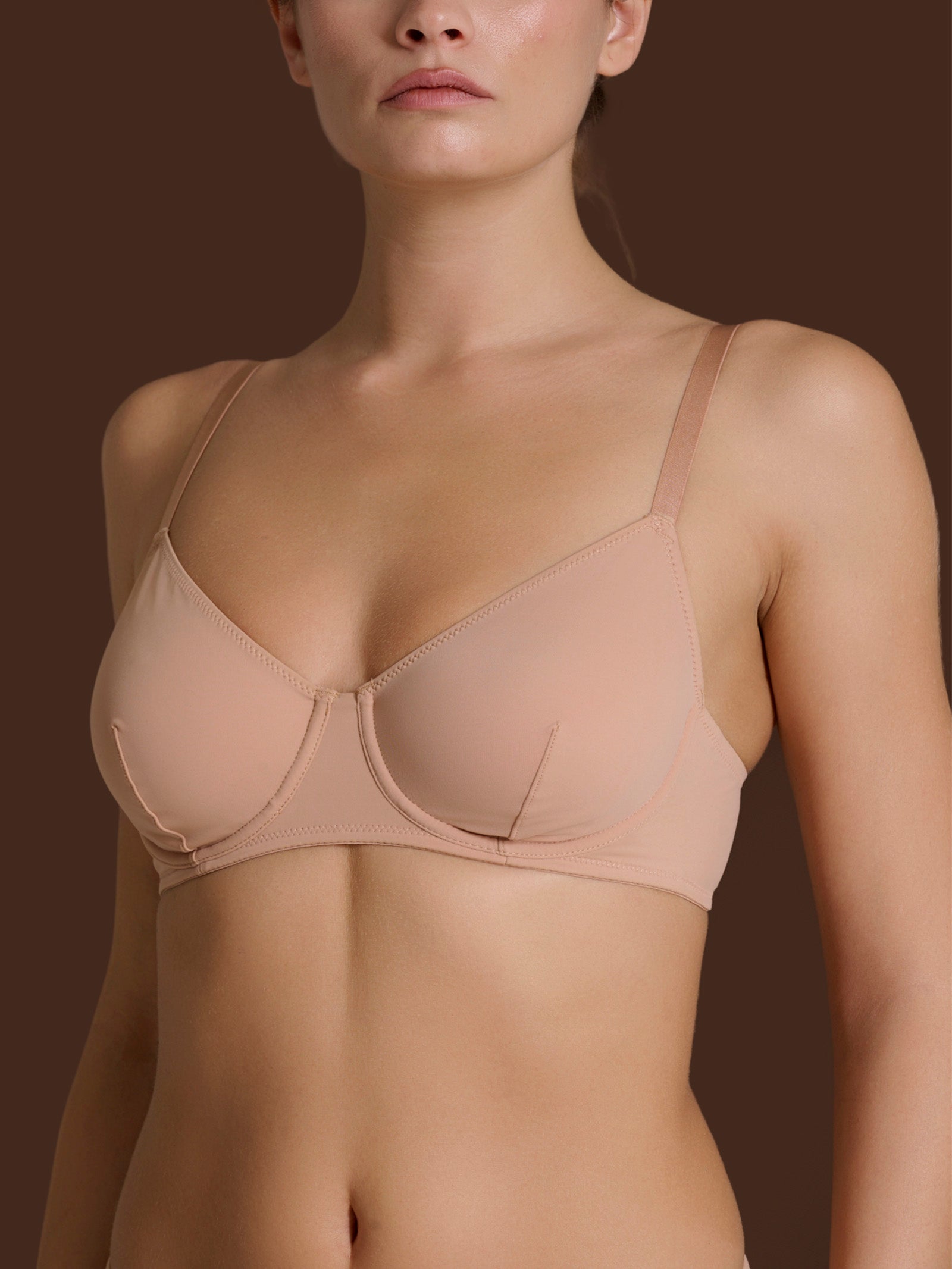 Ragno beYOUtiful Reggiseno ferretto donna nougat bipack