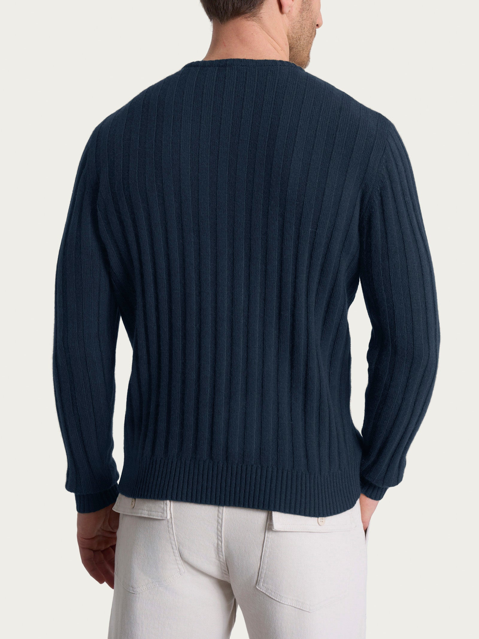 Ragno Natural Soft Pull Uomo Bleu girocollo costa