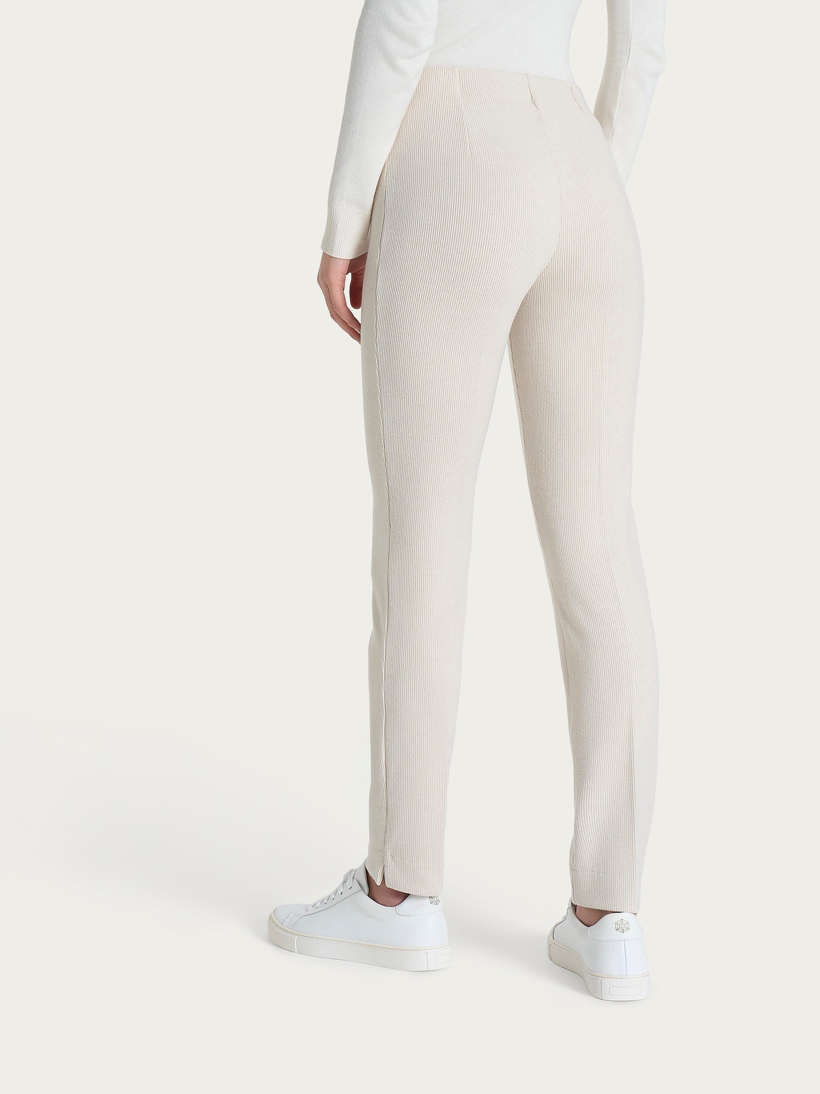 Ragno Velvet Pantalone Sigaretta Champignon Viscosa
