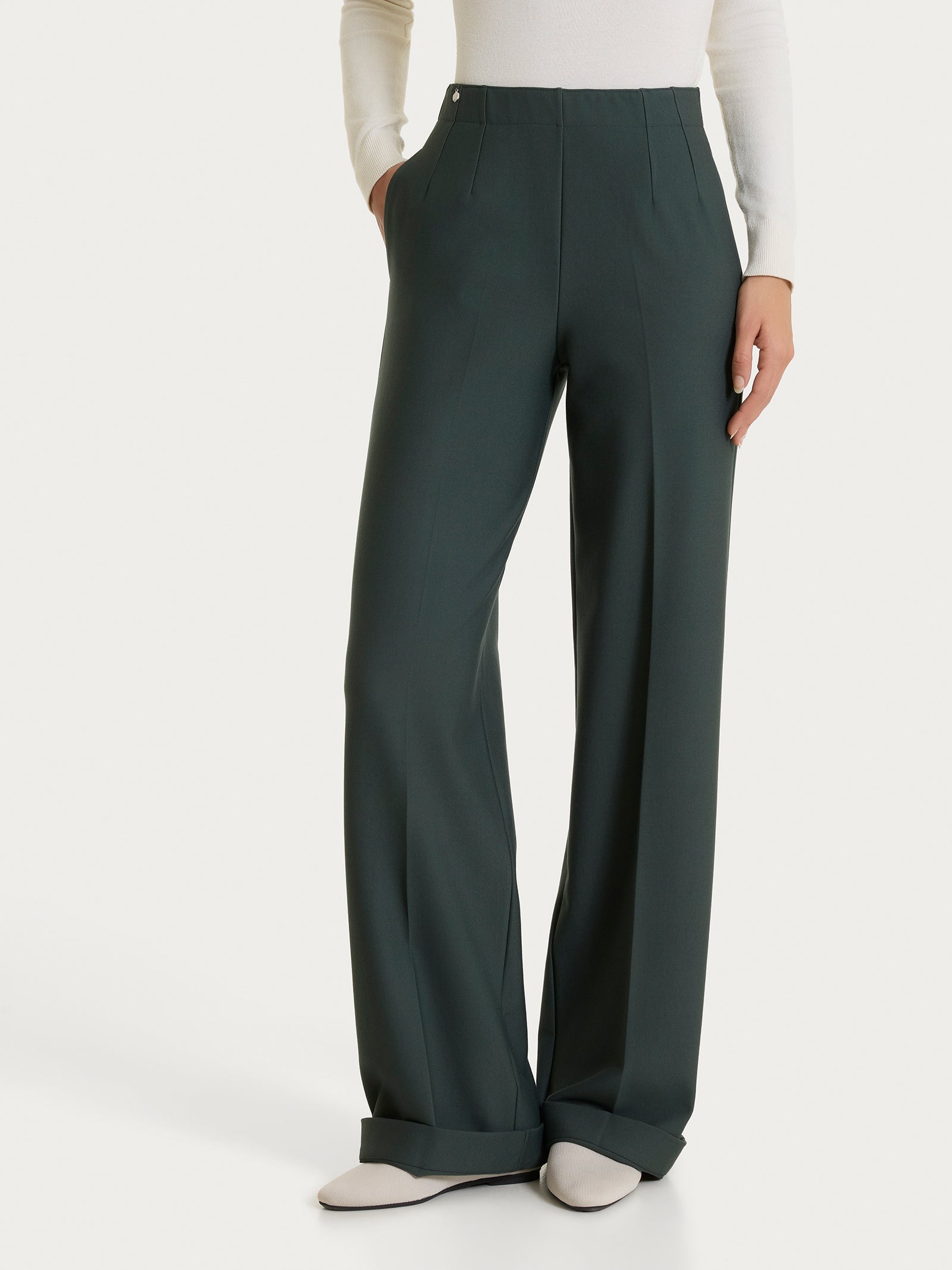 Ragno Compact pantalone ampio Urban Chic viscosa elasticizzata