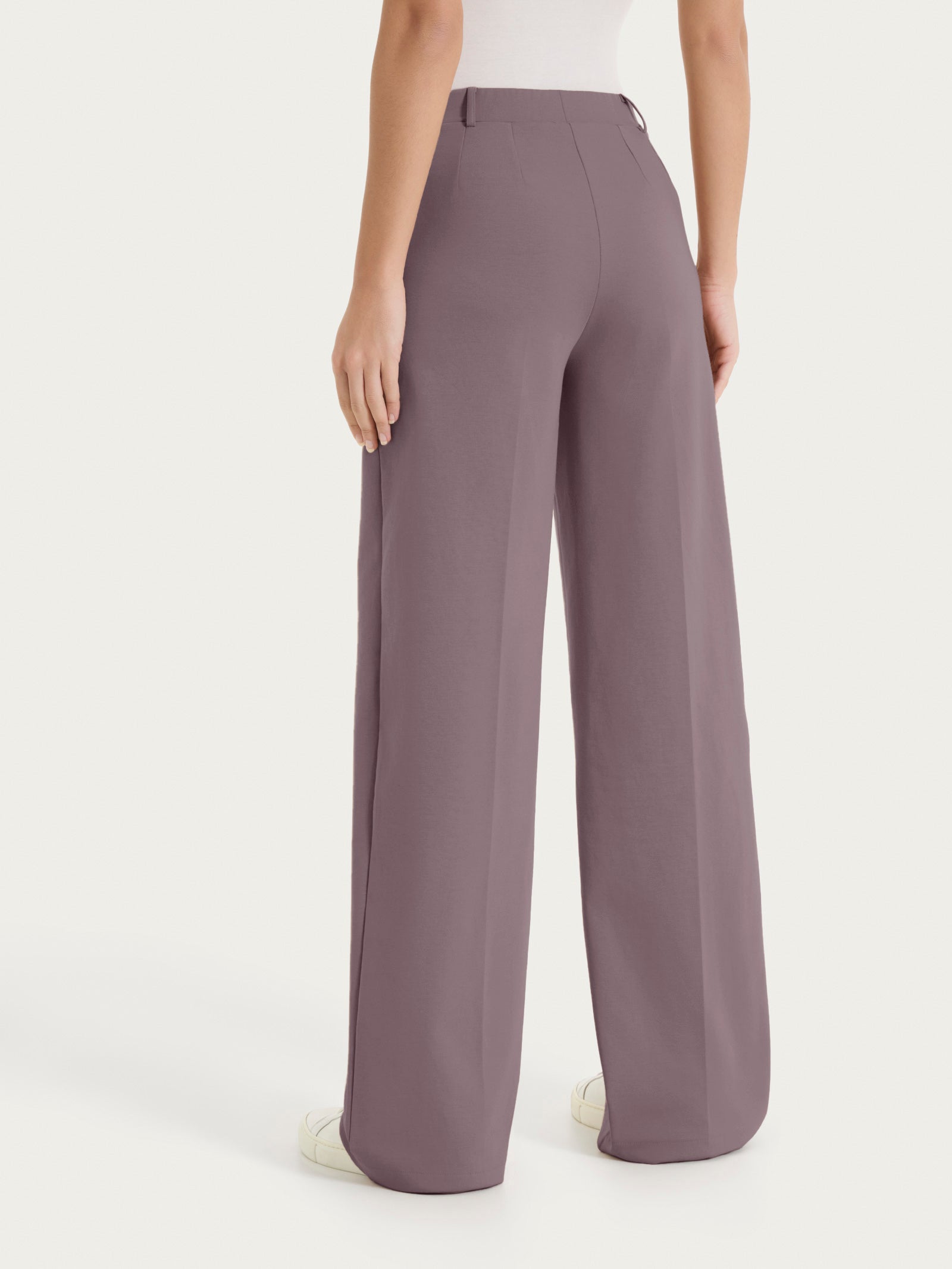 Ragno Compact Light pantalone palazzo Plum Truffle