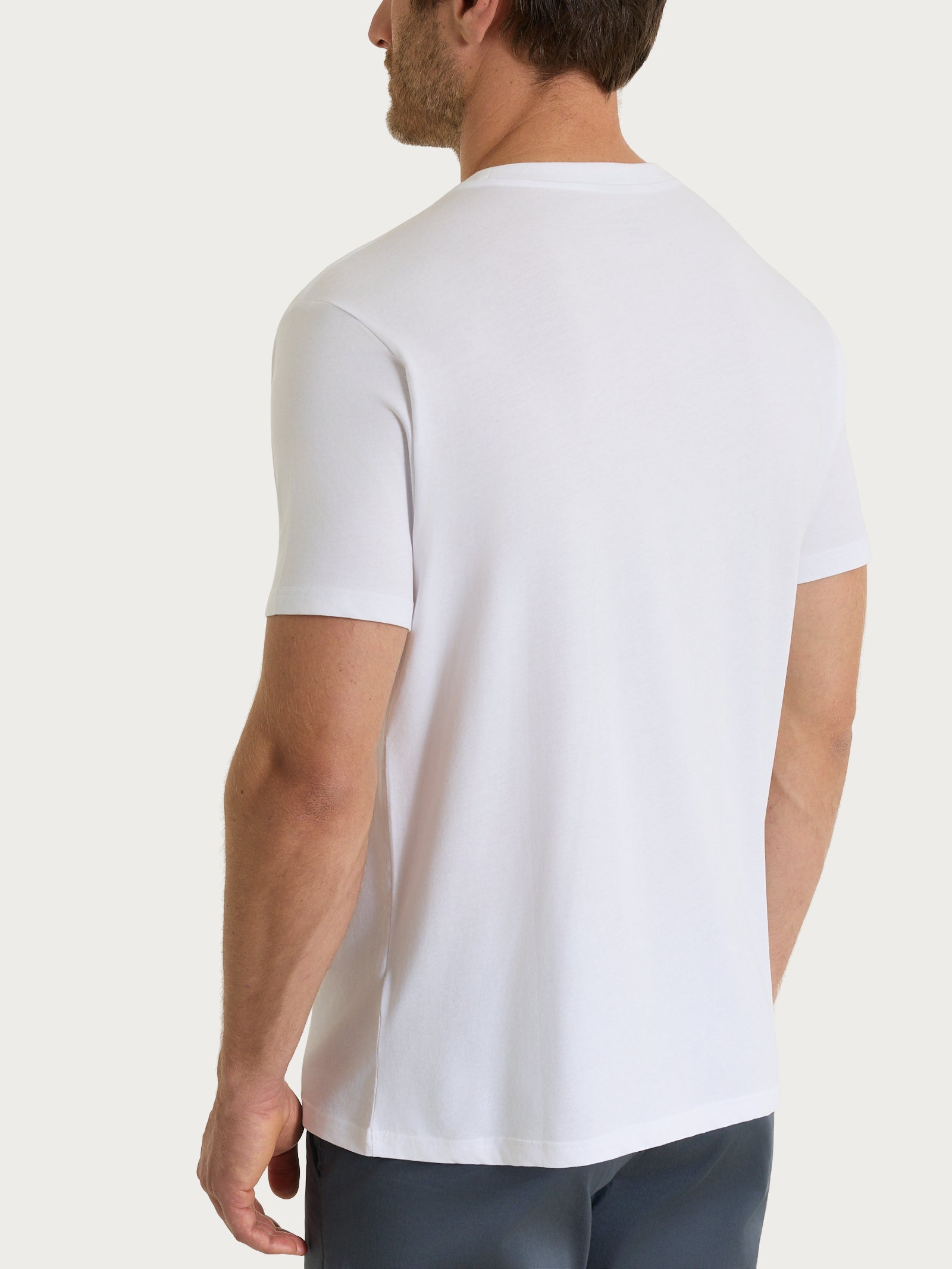 Ragno Ultralight maglietta girocollo cotone bianco uomo