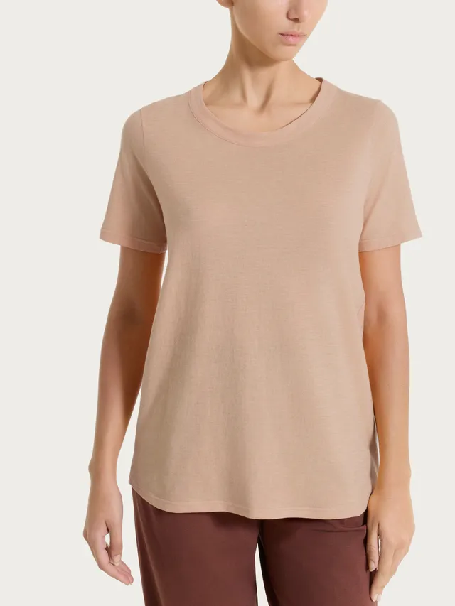 Ragno Gem maglietta girocollo slub jersey Warm Taupe