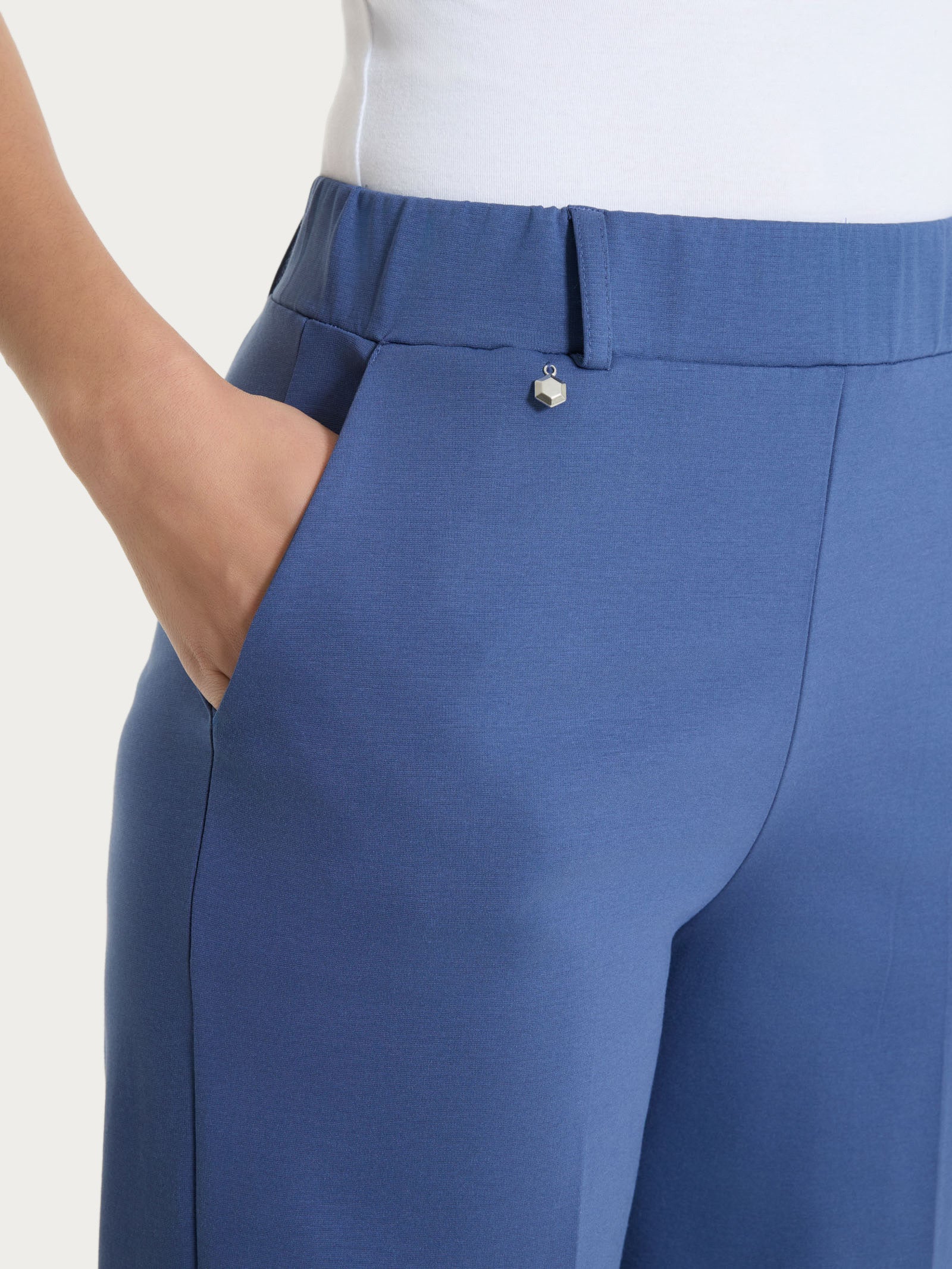 Ragno Compact Light Pantalone Ampio Oceana in cotone