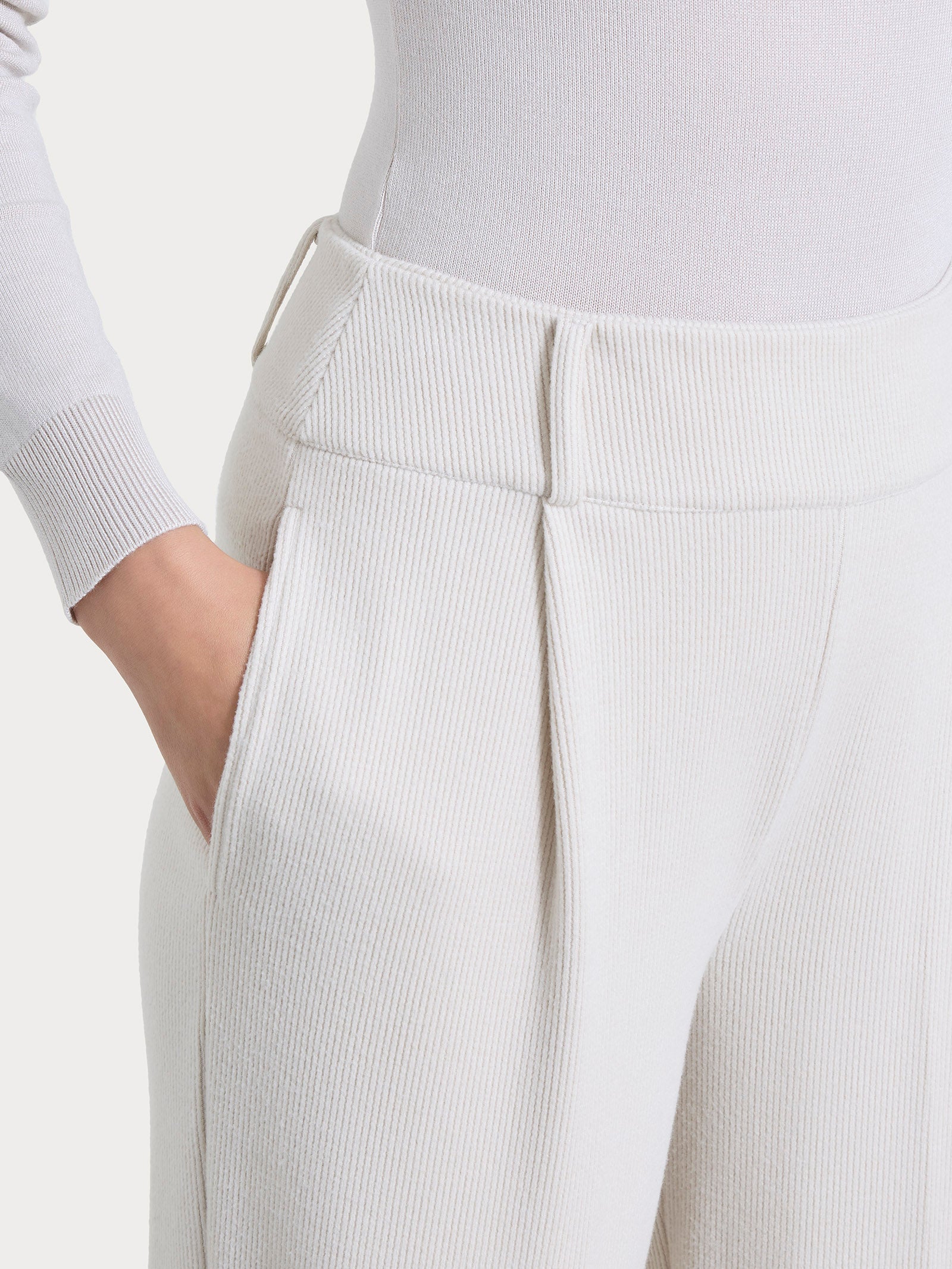 Ragno Relaxed Pantalone Carota Donna Velvet Champignon velluto