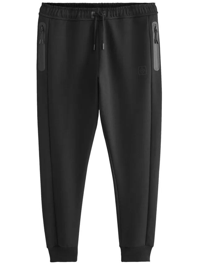 Next Pantaloni Jogging Uomo Athleisure Nero Taglia L