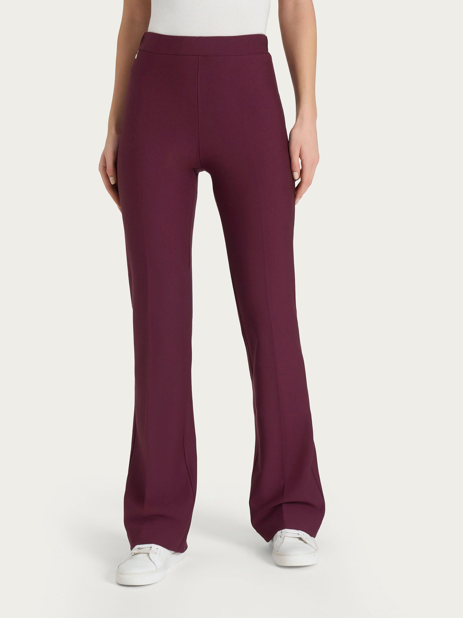 Ragno Compact pantalone flare donna Fig elasticizzato