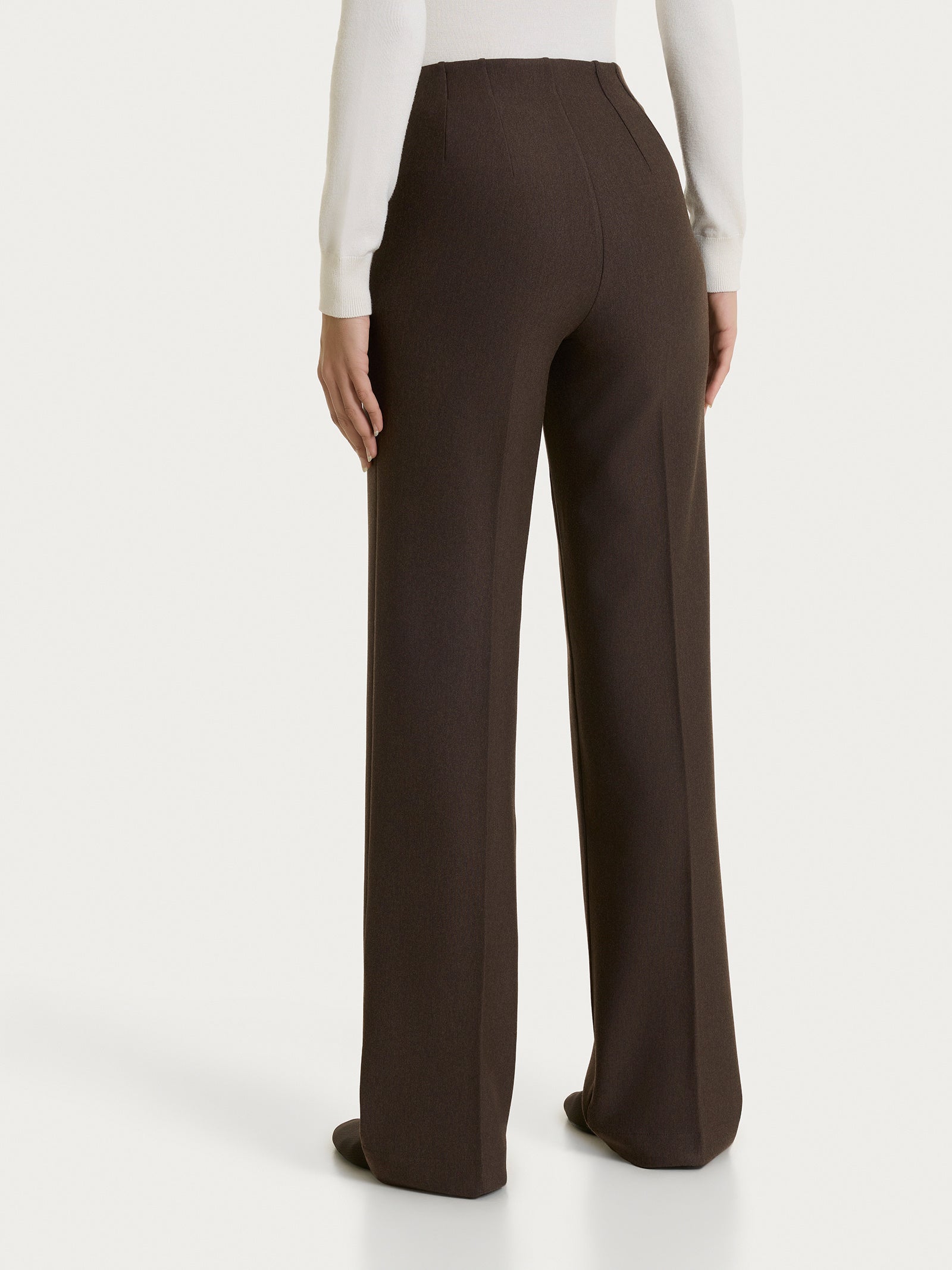 Ragno Compact Pantalone ampio Ebano Mel. wide leg
