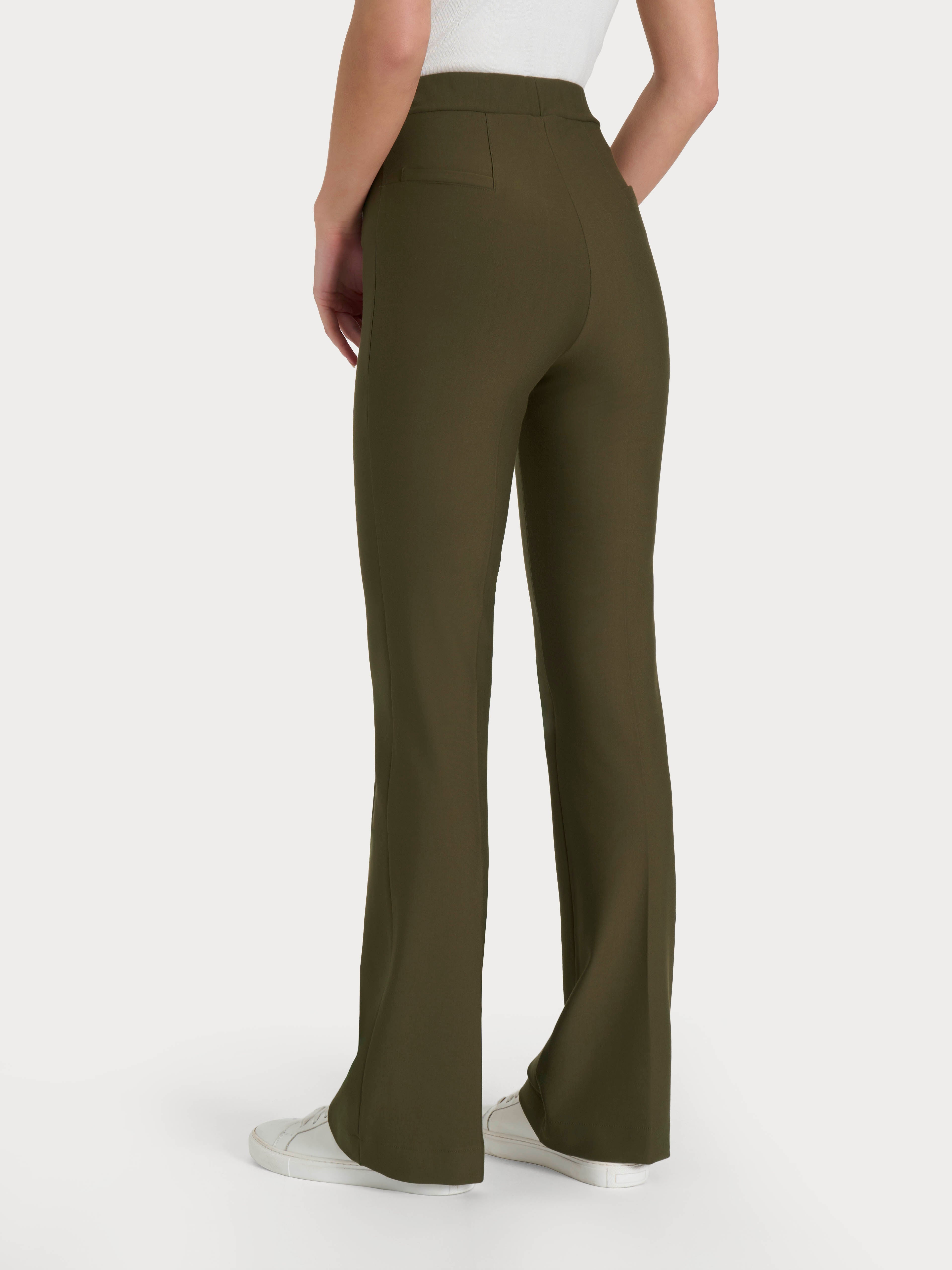 Ragno Compact The Flare pantalone donna Dark Olive elasticizzato