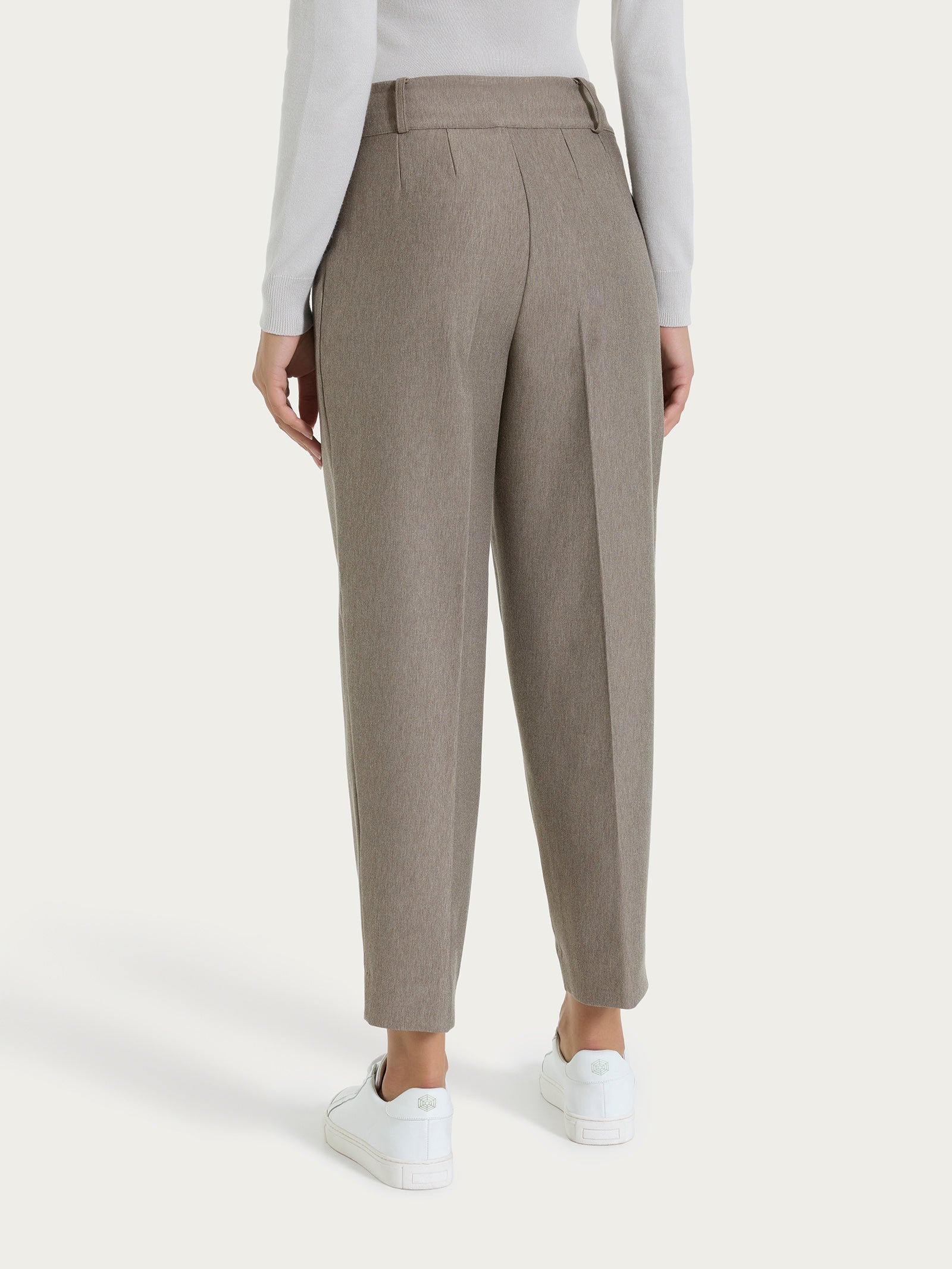 Ragno Compact Pantalone Carrot pantalone elasticizzato Glace Mel.