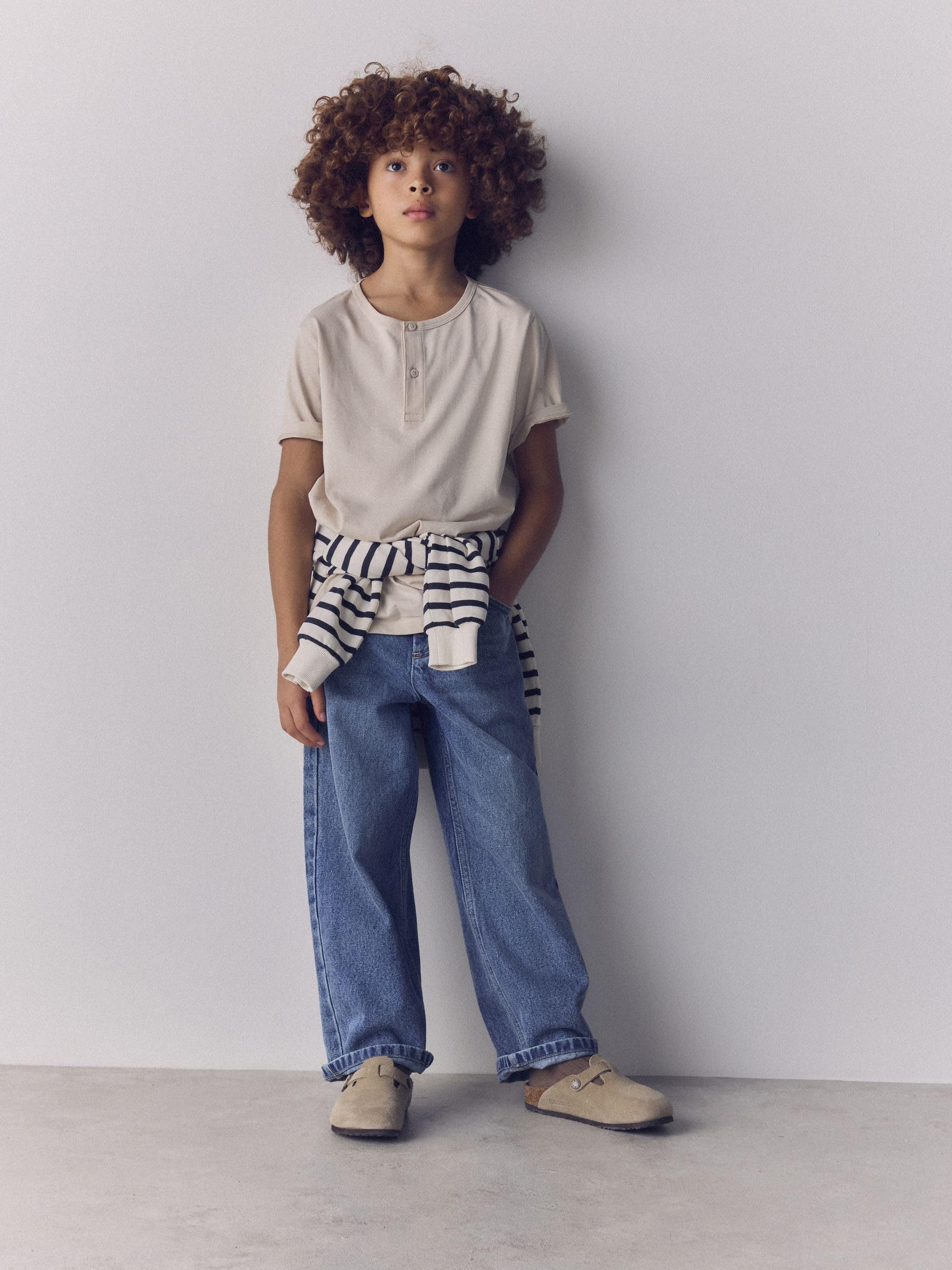 Geo Next The Set T-Shirt Serafino Bambino Cotone Confezione da 4