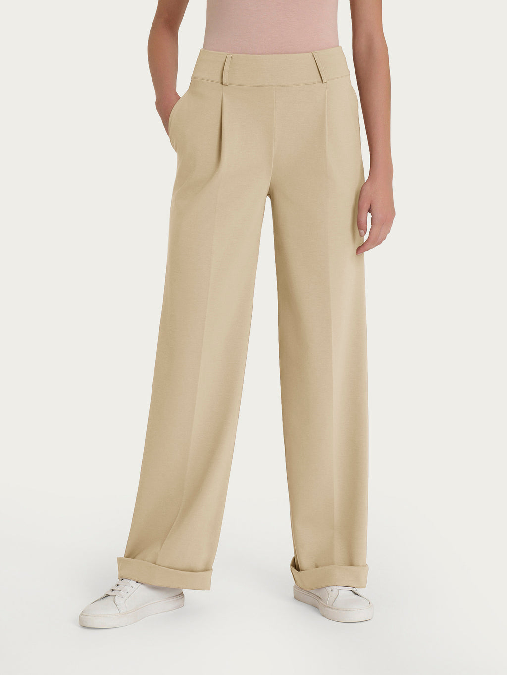 Ragno Compact Light pantaloni larghi Irish Cream tasche