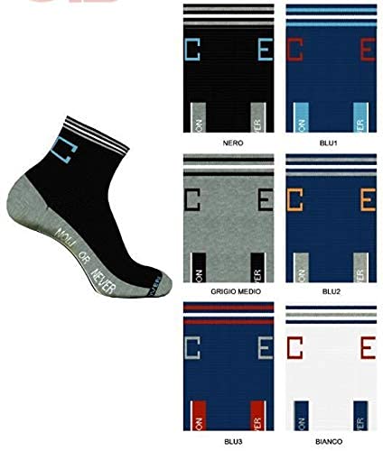 Enrico Coveri calze bimbo cotone leggero 6 paia fantasia