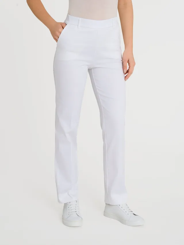 Ragno Satin Power pantalone dritto White bianco satin