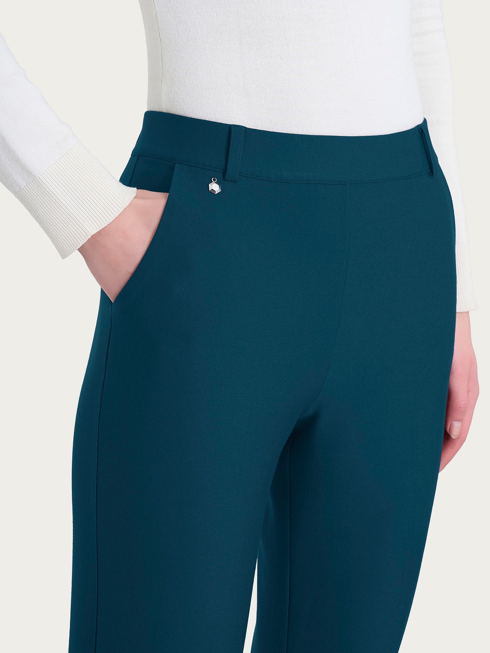 Ragno Compact The Flare pantalone blu con tasche Reflecting Pond