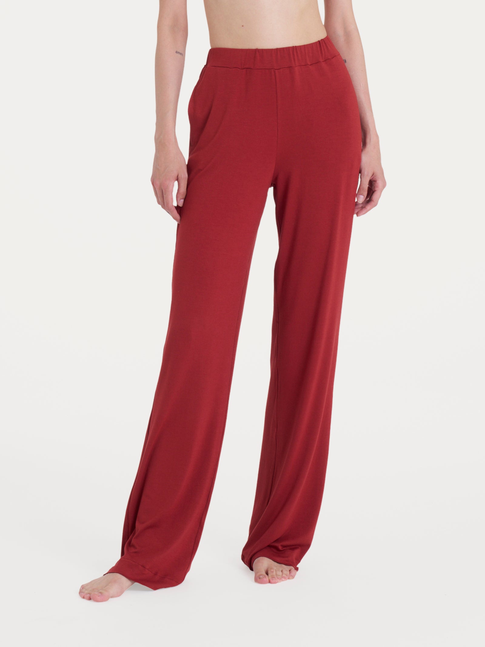 Ragno Viscosa Summer pantalone ampio donna brandy