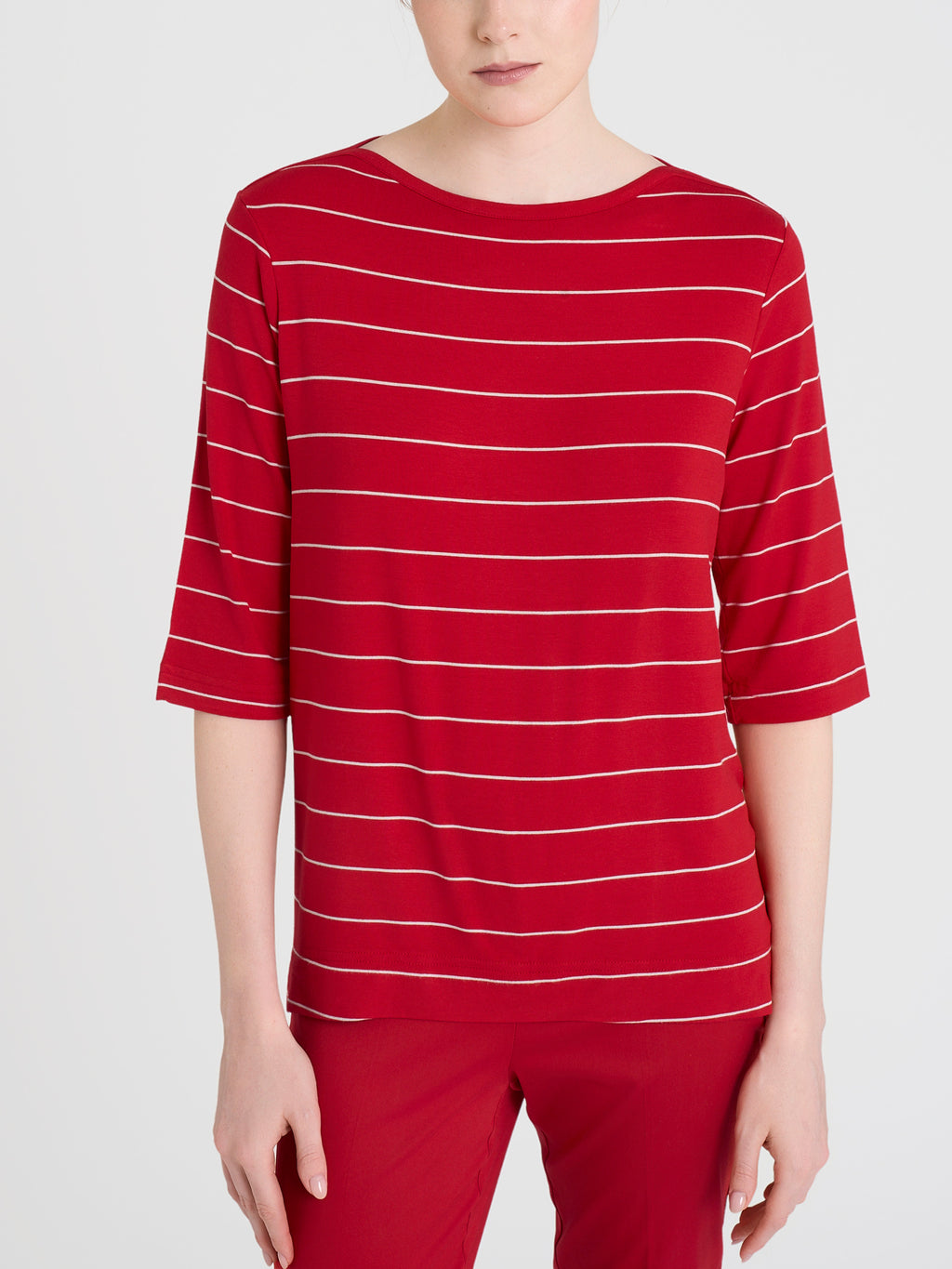 Ragno Viscose Summer Soft maglia righe Salsa manica 3/4
