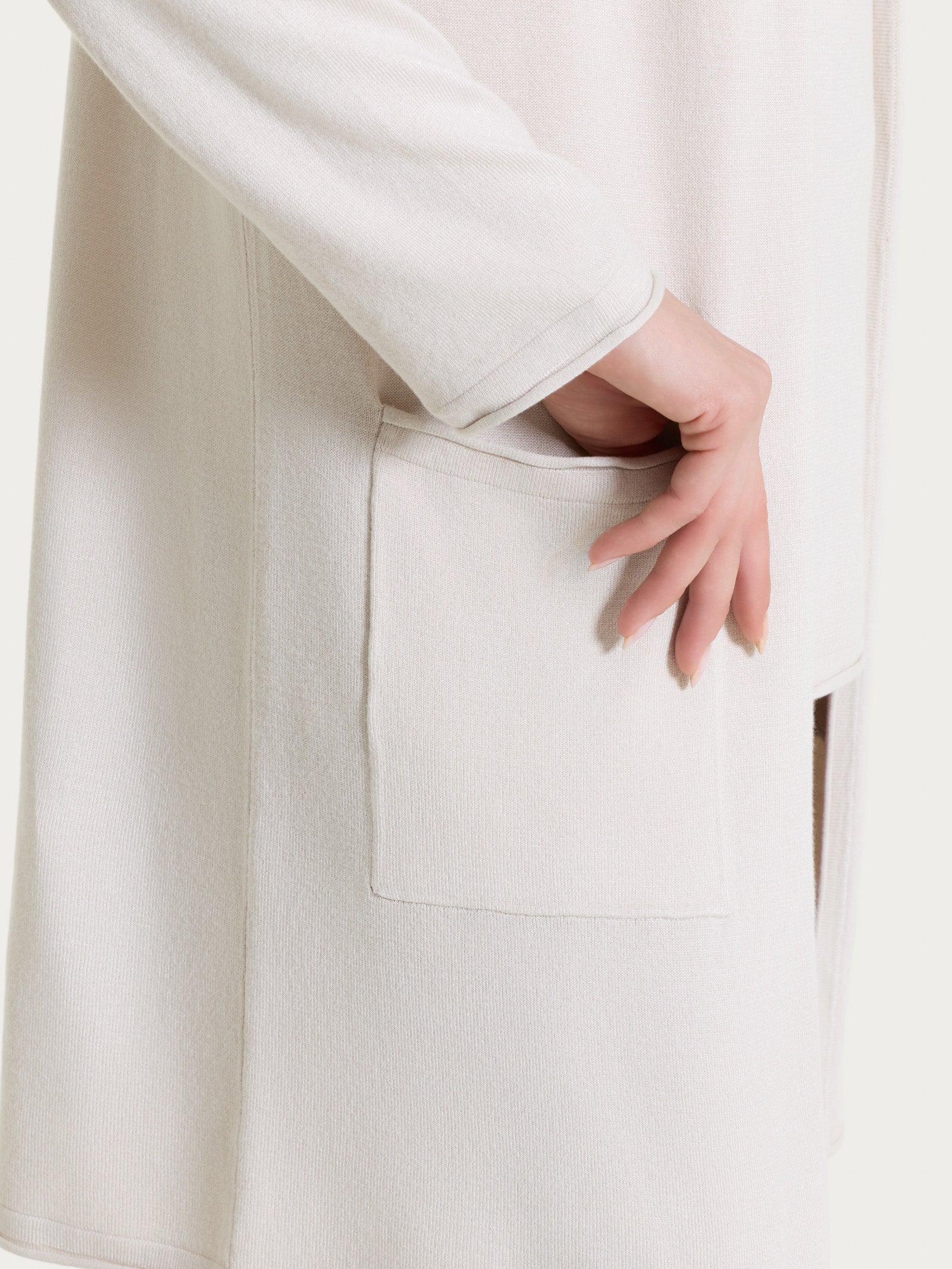 Ragno Summertime Cardigan Lungo Aperto Champignon