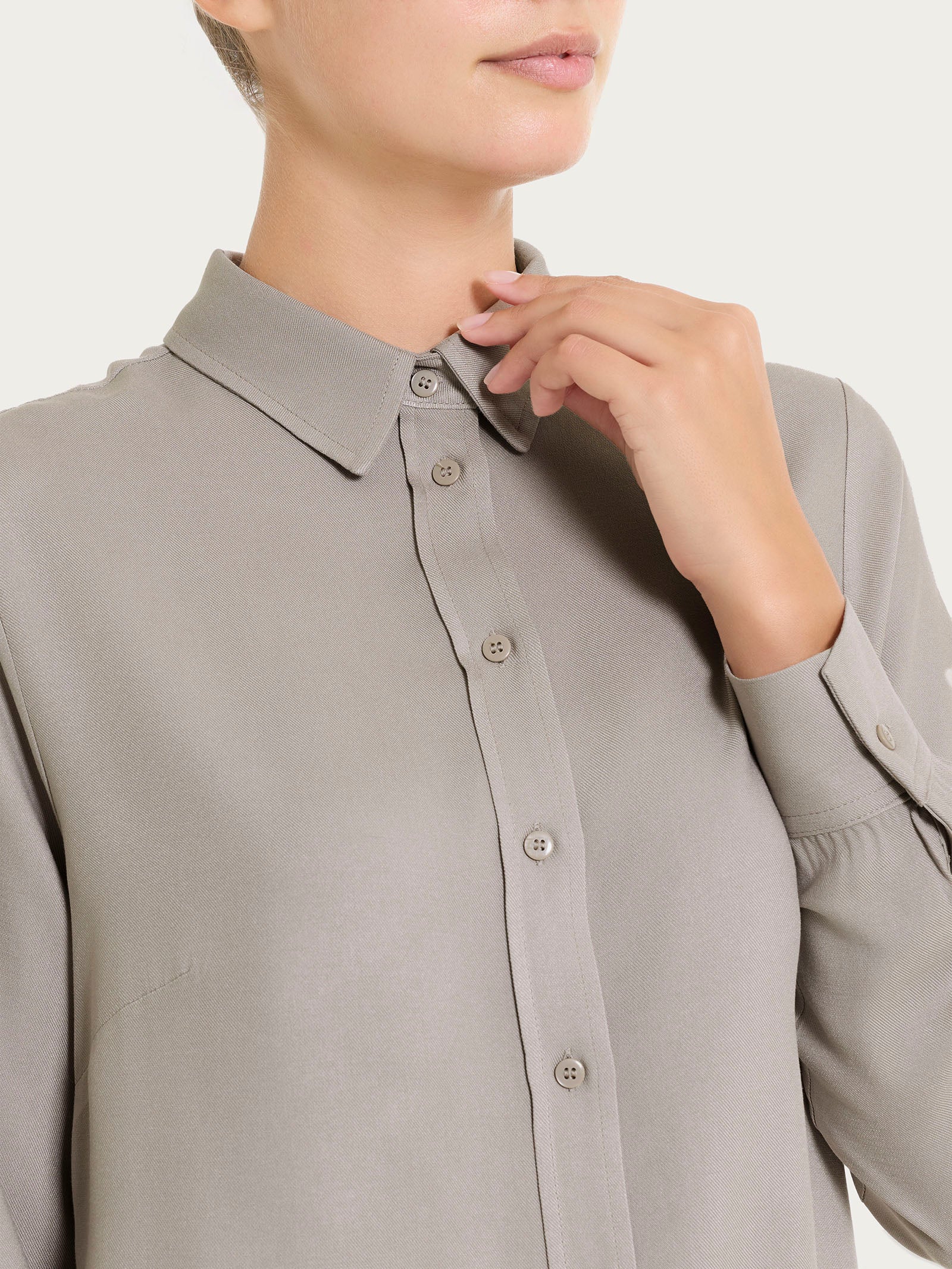 Ragno Winter EcoSeta camicia manica lunga string