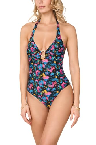 Goldenpoint Waterpop costume intero triangolo astratto