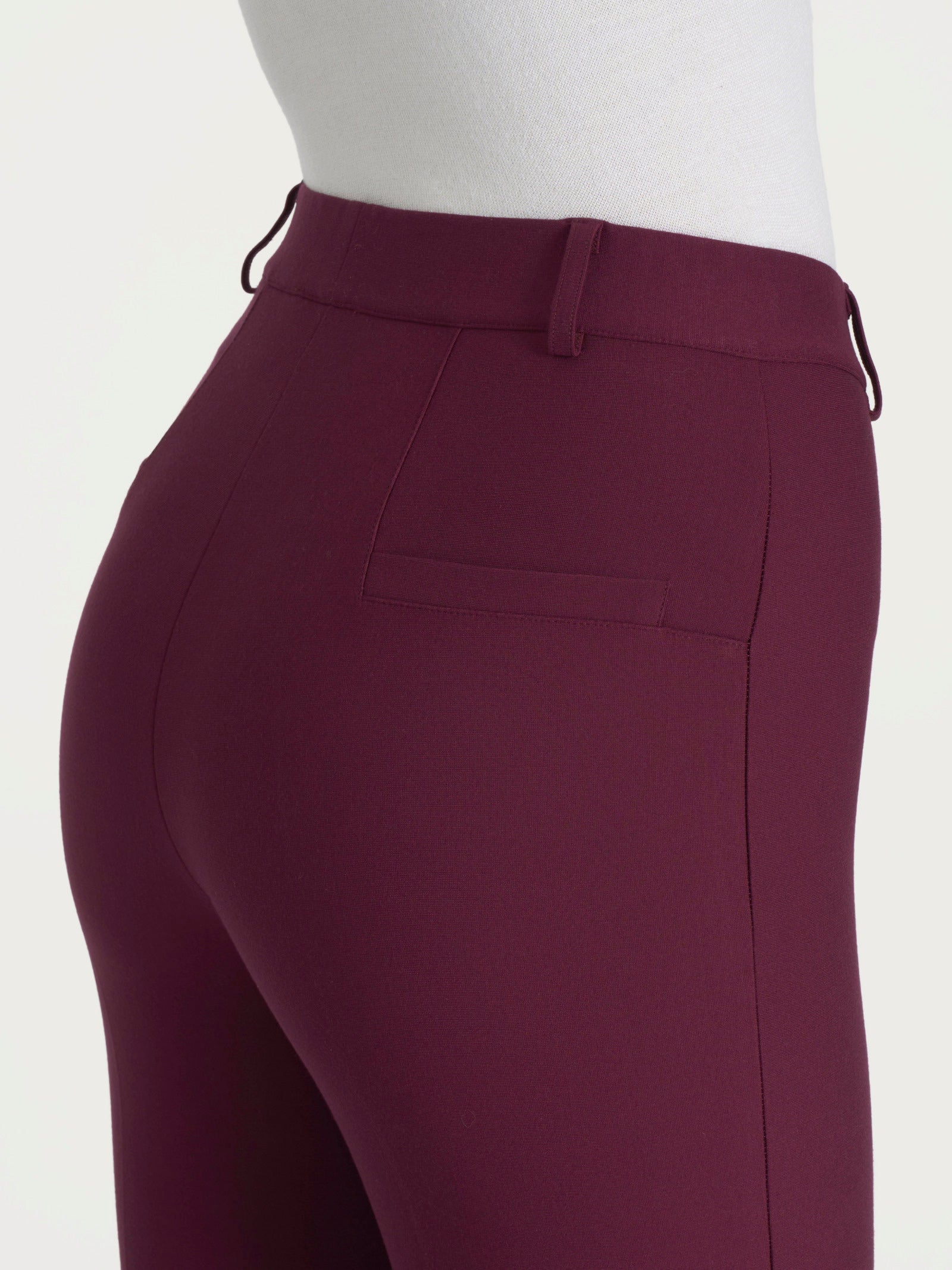 Ragno Compact pantalone flare Fig cropped misto viscosa