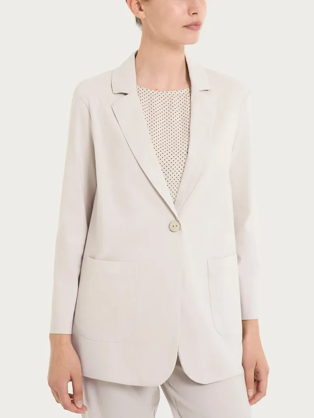 Ragno Super Fresh Blazer Leggero Almond Peach un bottone