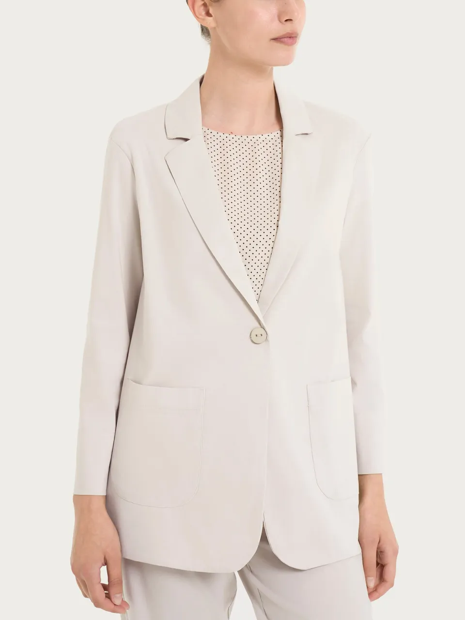 Ragno Super Fresh Blazer Leggero Almond Peach un bottone