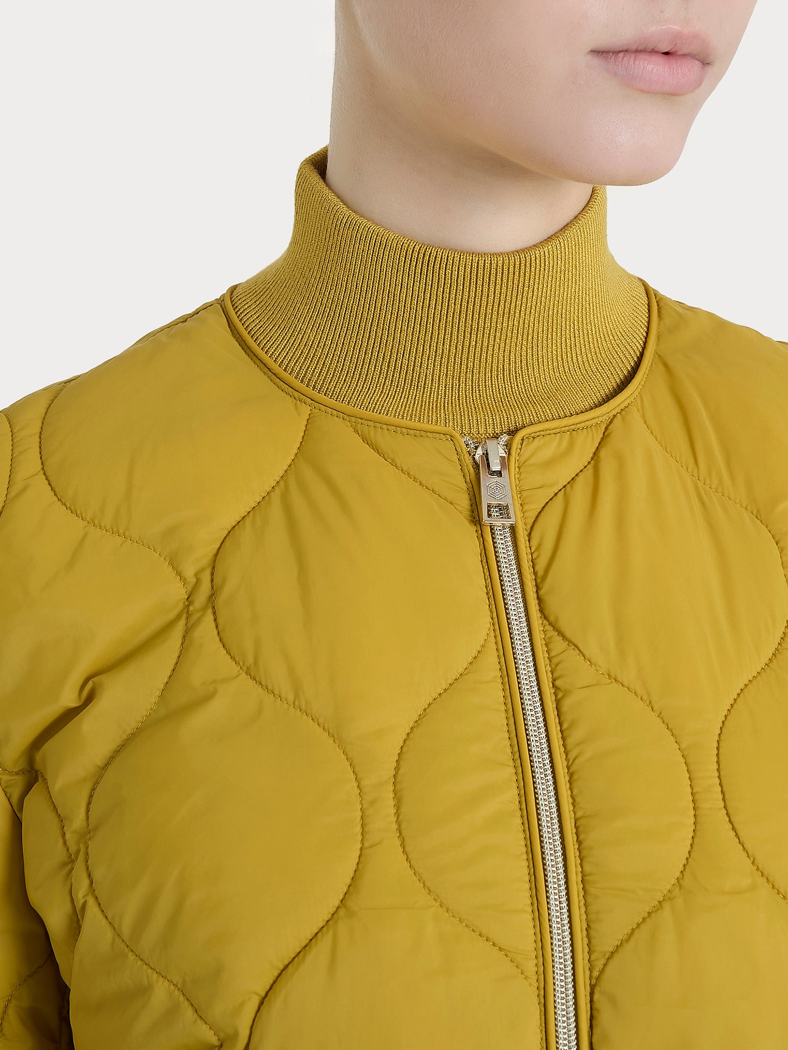 Ragno Onion Quilt Piumino Manica 3/4 Oil Yellow