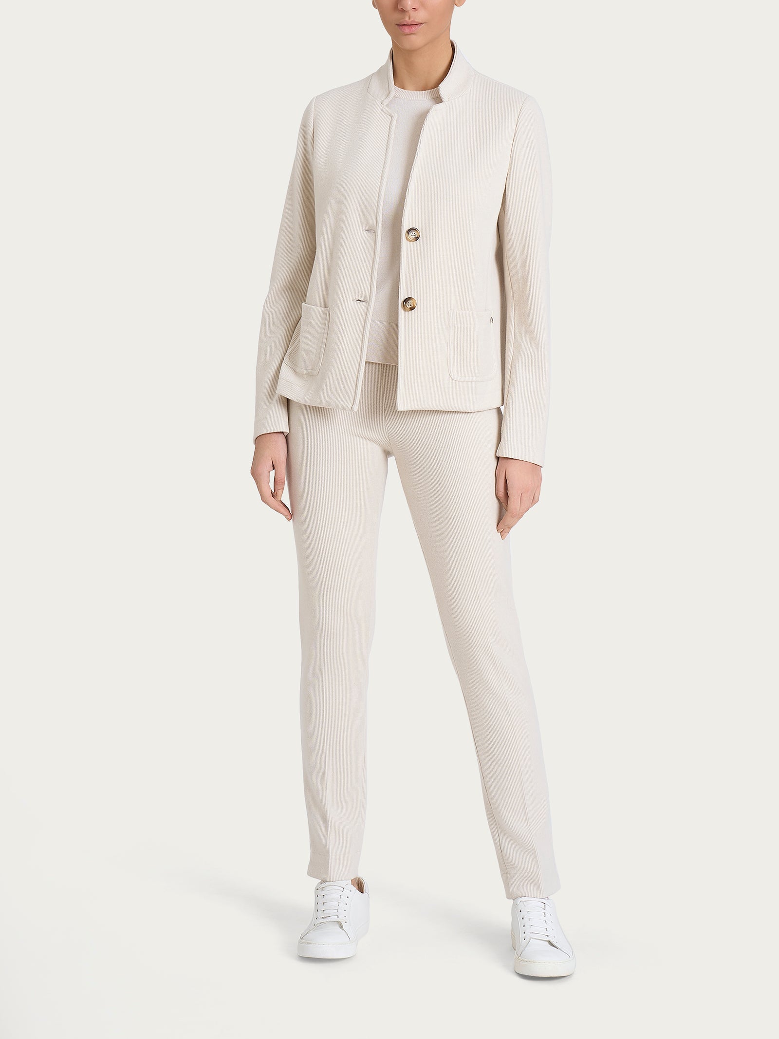Ragno Relaxed Wardrobe Blazer Corto Velvet Giacca Champignon caldo