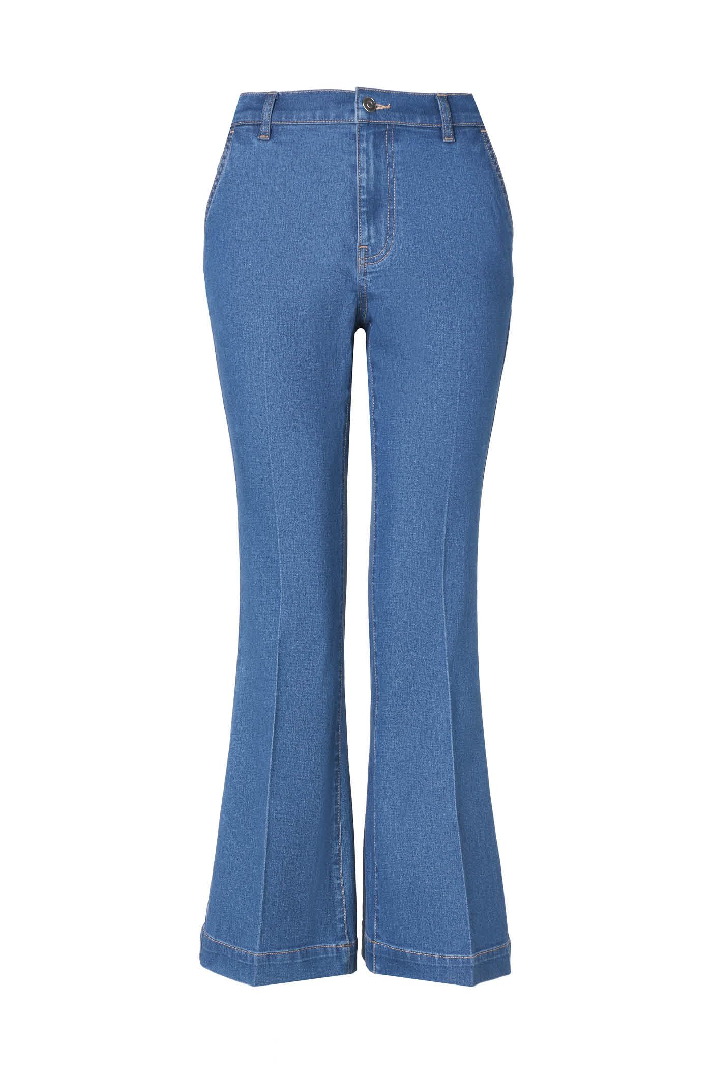 Goldenpoint Jeans Flare Denim Donna Svasato