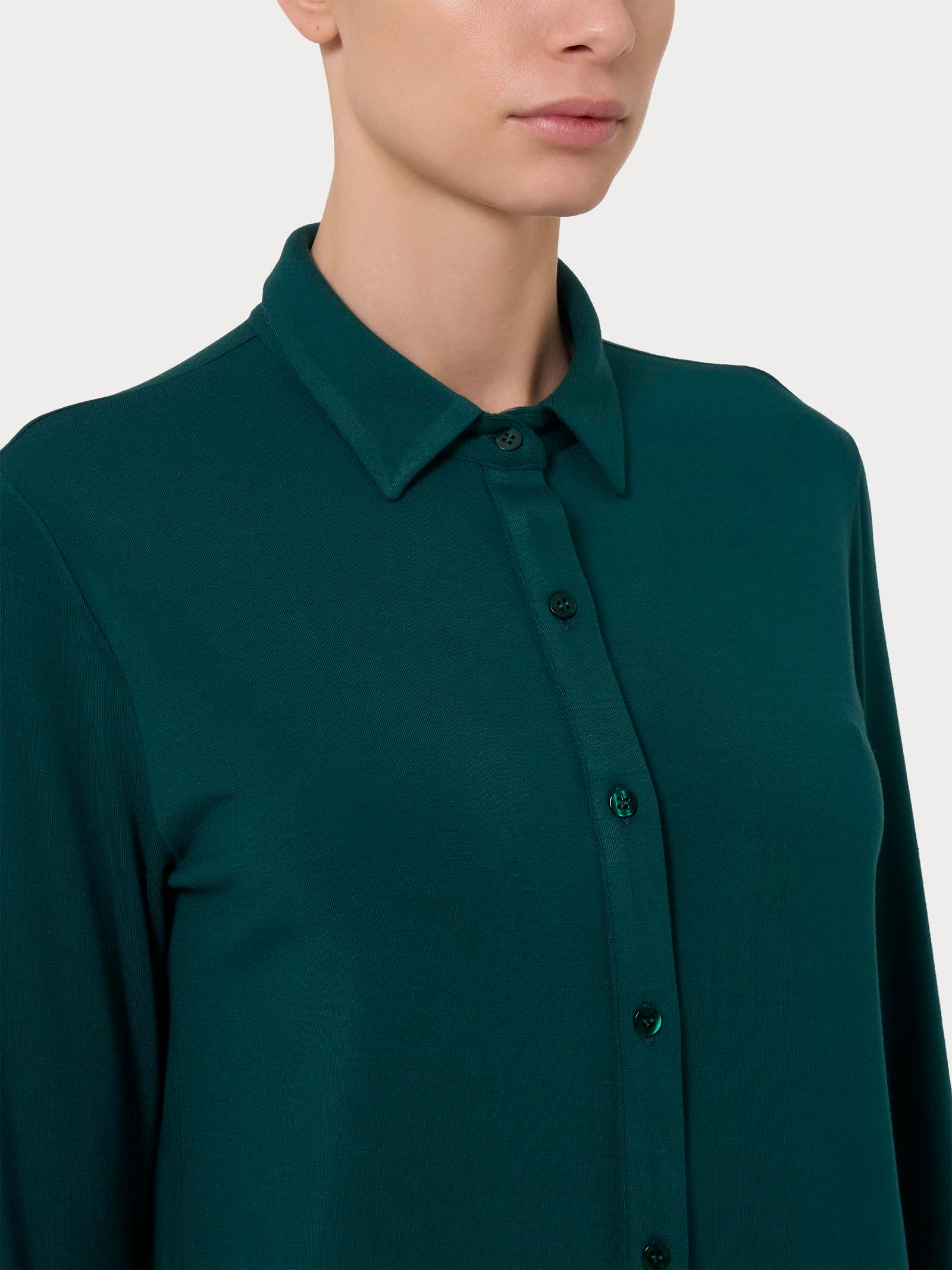 Ragno Eco Viscosa camicia donna verde rain forest
