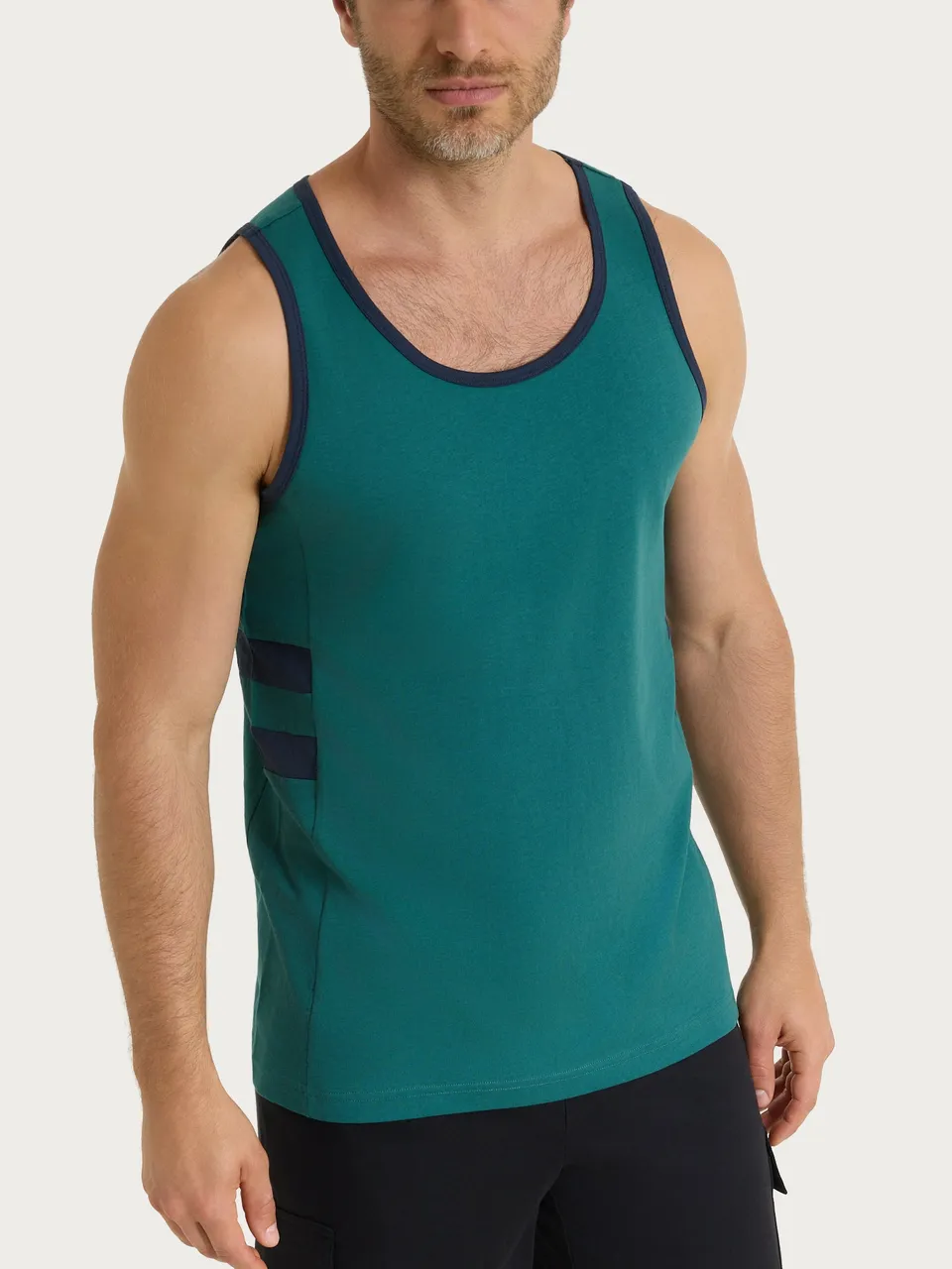 Ragno Jersey Cotone Canottiera uomo Bayberry spalla larga