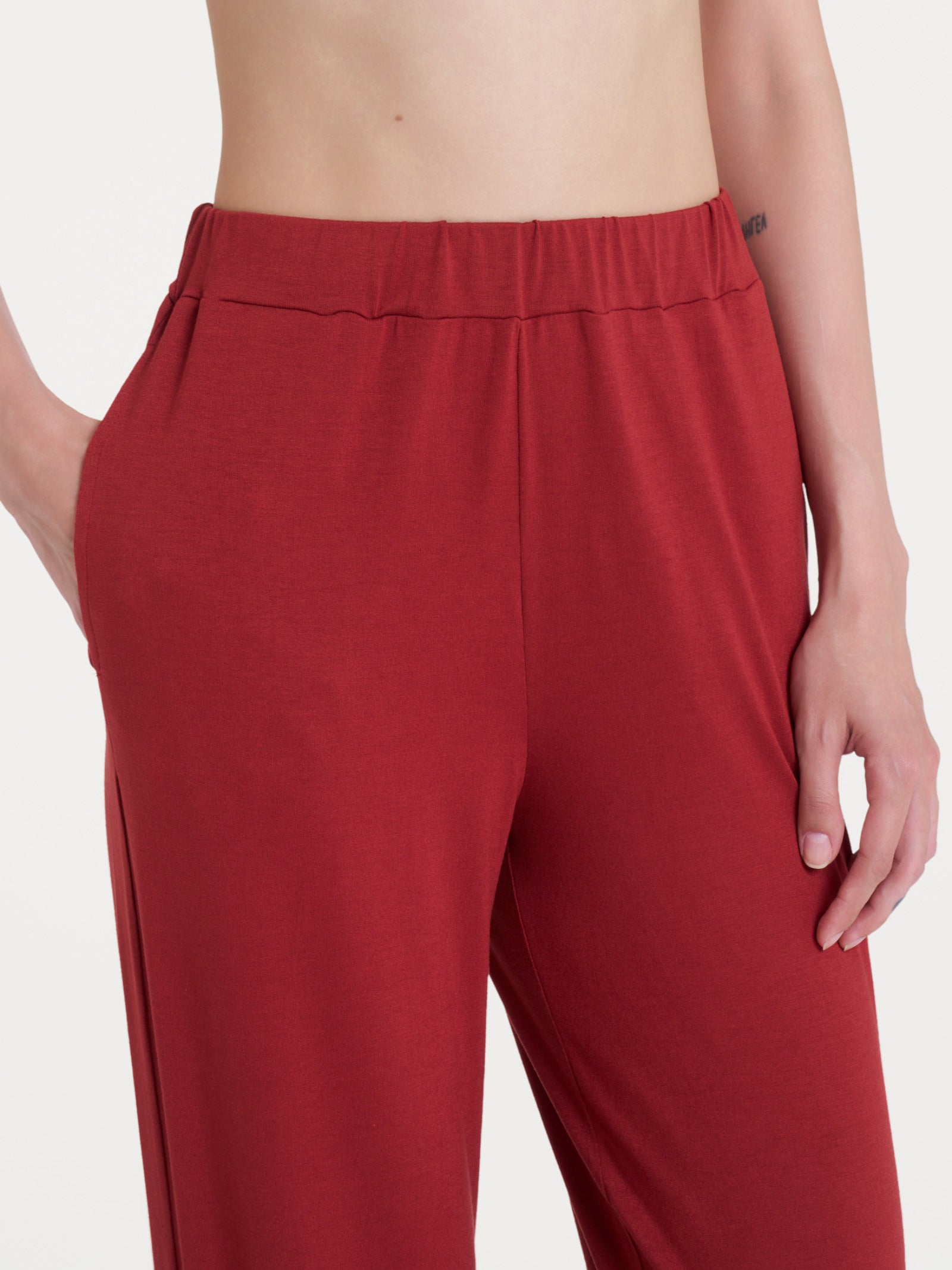 Ragno Viscosa Summer pantalone ampio donna brandy