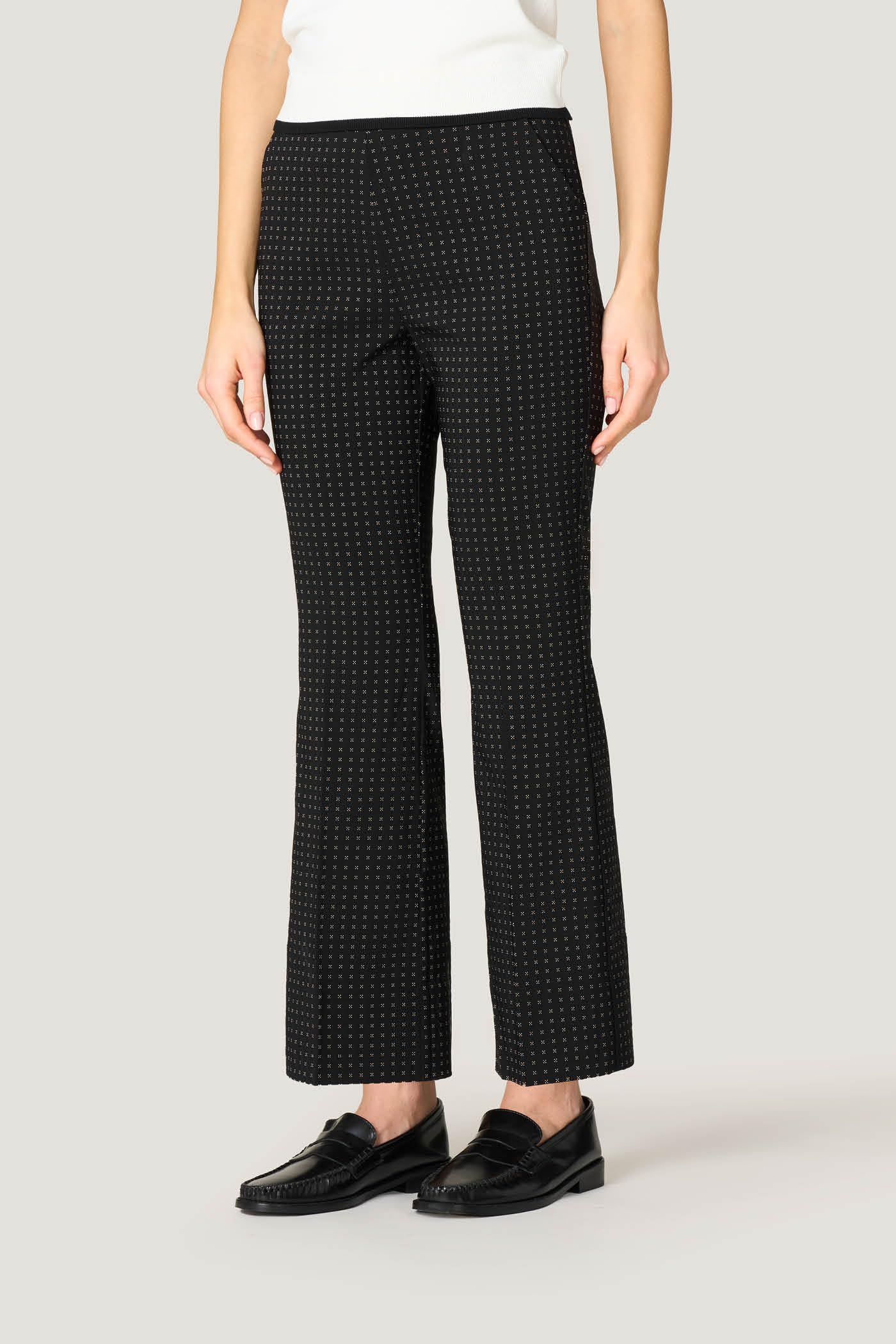Goldenpoint Flare Cravatta leggings svasato viscosa