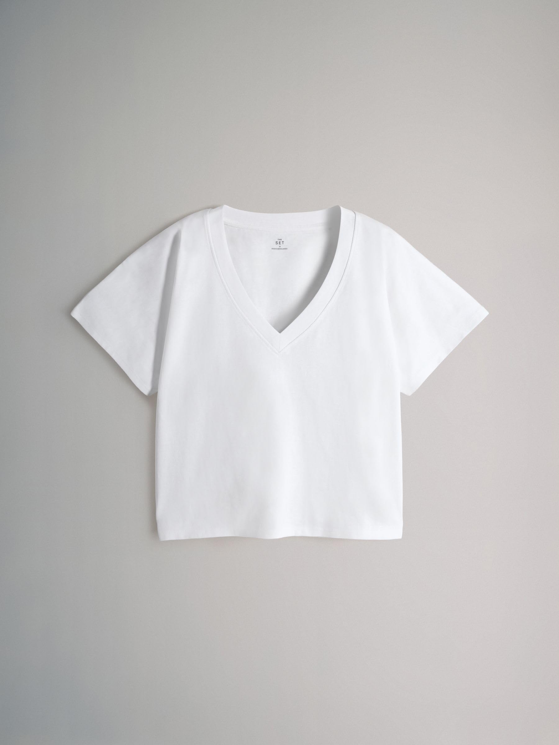 Geo Next THE SET T-Shirt Scollo V Donna 4 Pezzi Tessuto Pesante