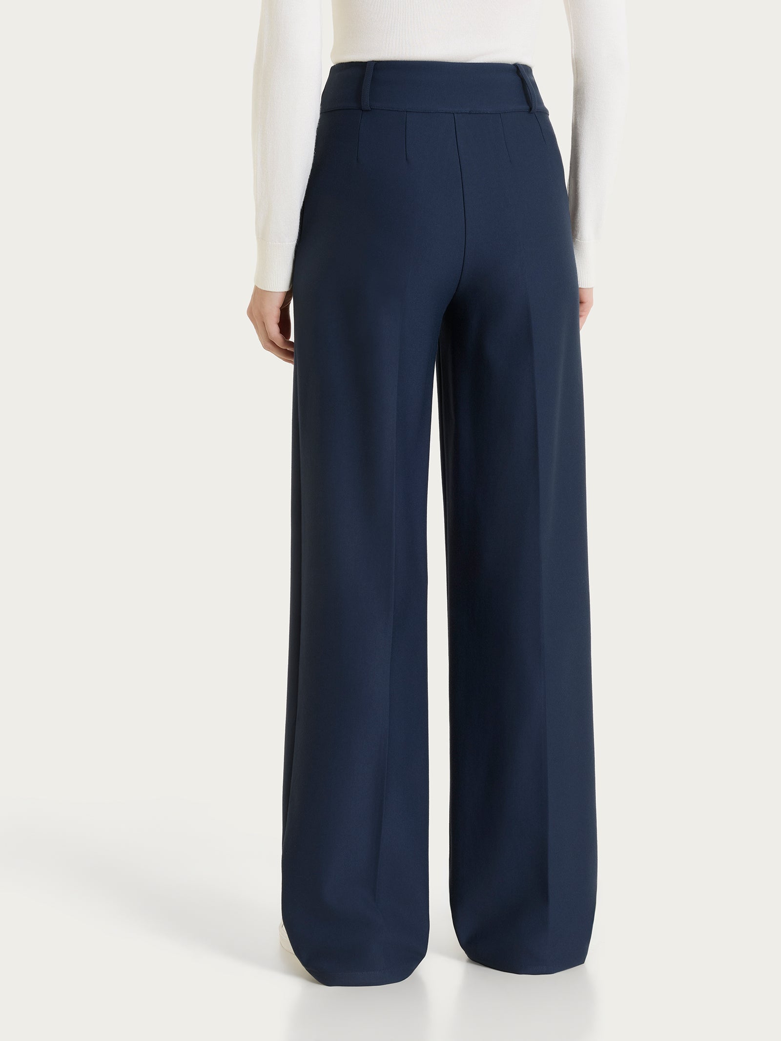 Ragno Compact Pantalone Ampio Tasche Pinces Persia wide leg